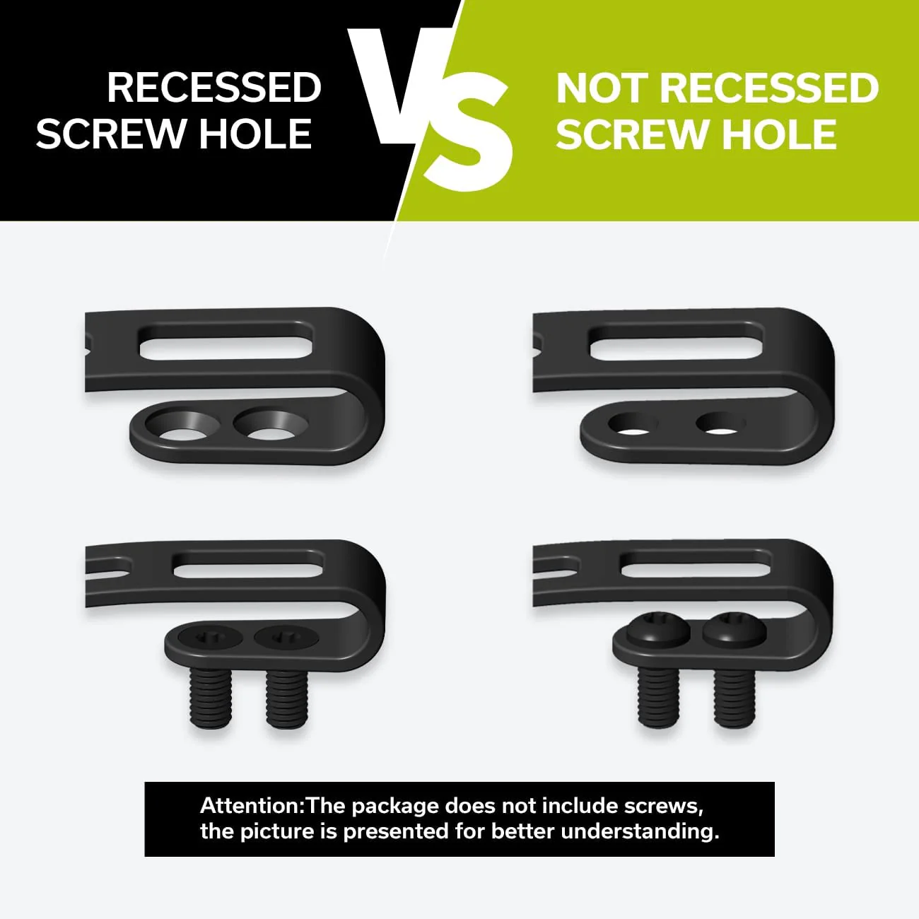 CIVIVI 2PCS Deep Carry Pocket Clip for EDC Knife with Recessed Screw Hole, NOT Screws Included CA-06C - Image 3