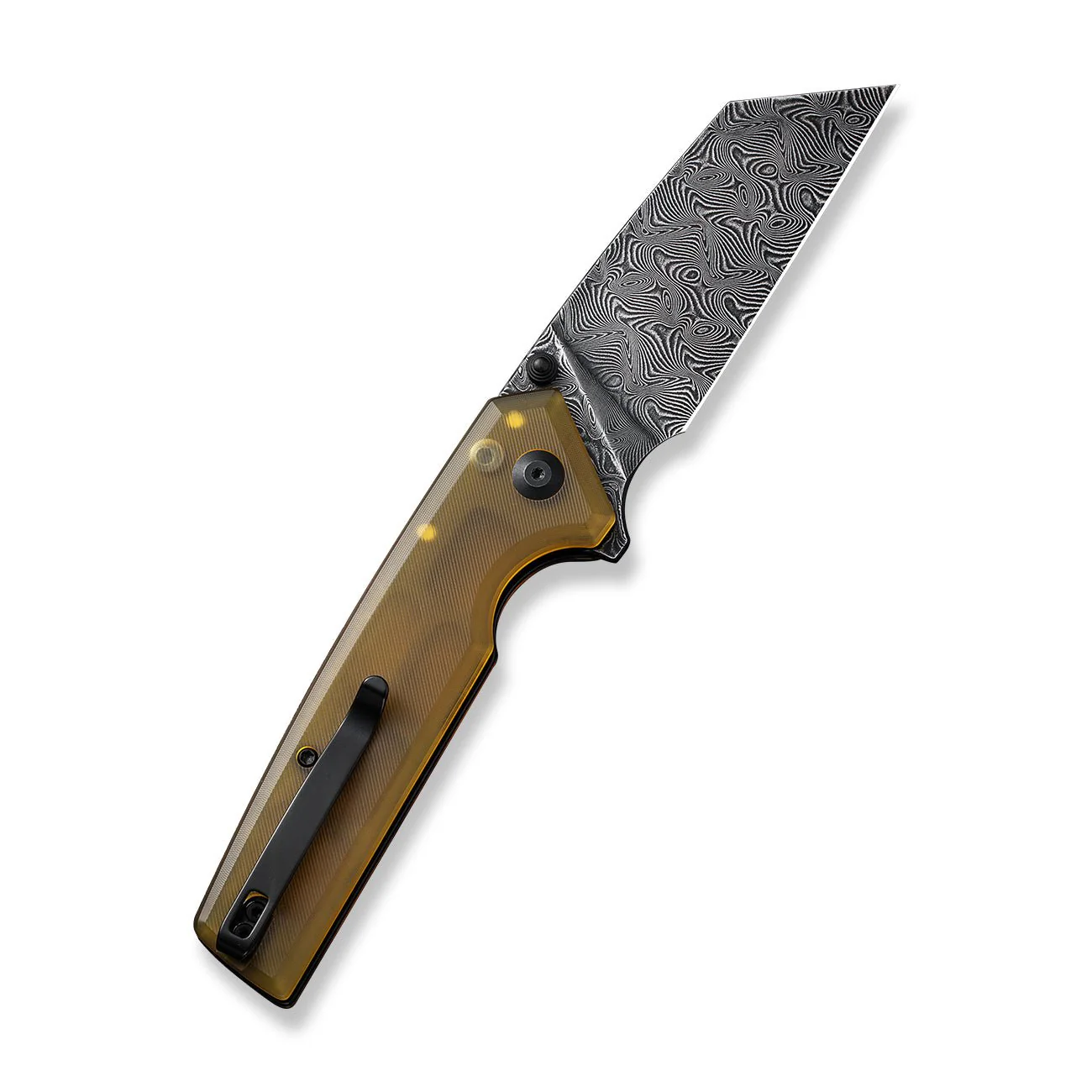 CIVIVI Amirite Flipper & Thumb Stud & Button Lock Knife Ultem Handle (3.48" Damascus Blade) C23028-DS1 - Image 7