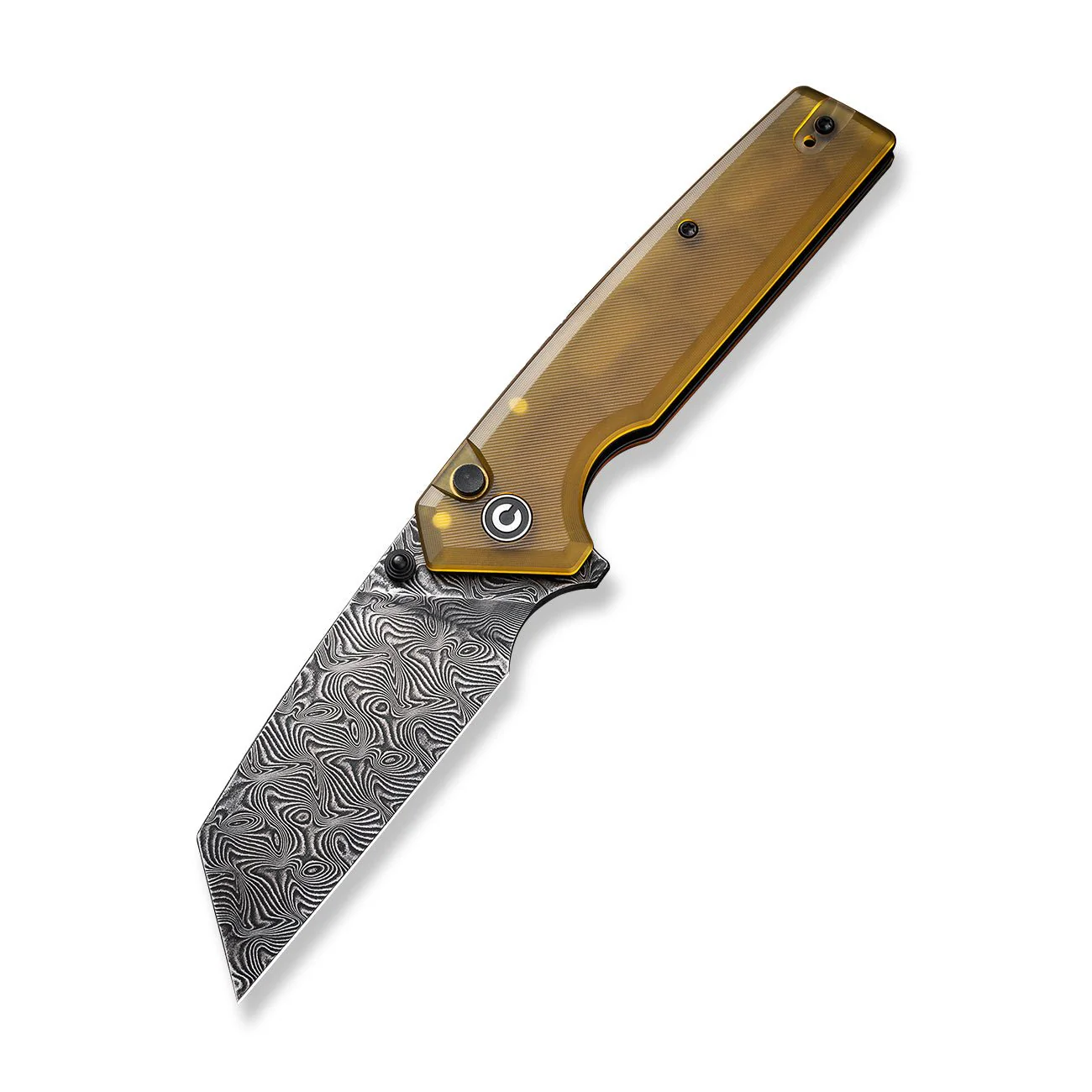CIVIVI Amirite Flipper & Thumb Stud & Button Lock Knife Ultem Handle (3.48" Damascus Blade) C23028-DS1 - Image 8