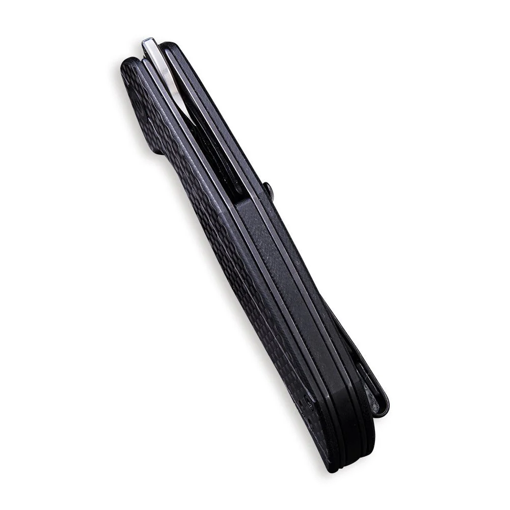 CIVIVI Anthropos Flipper Knife G10 & Carbon Fiber Handle (3.25" Damascus Blade) C903DS - Image 6