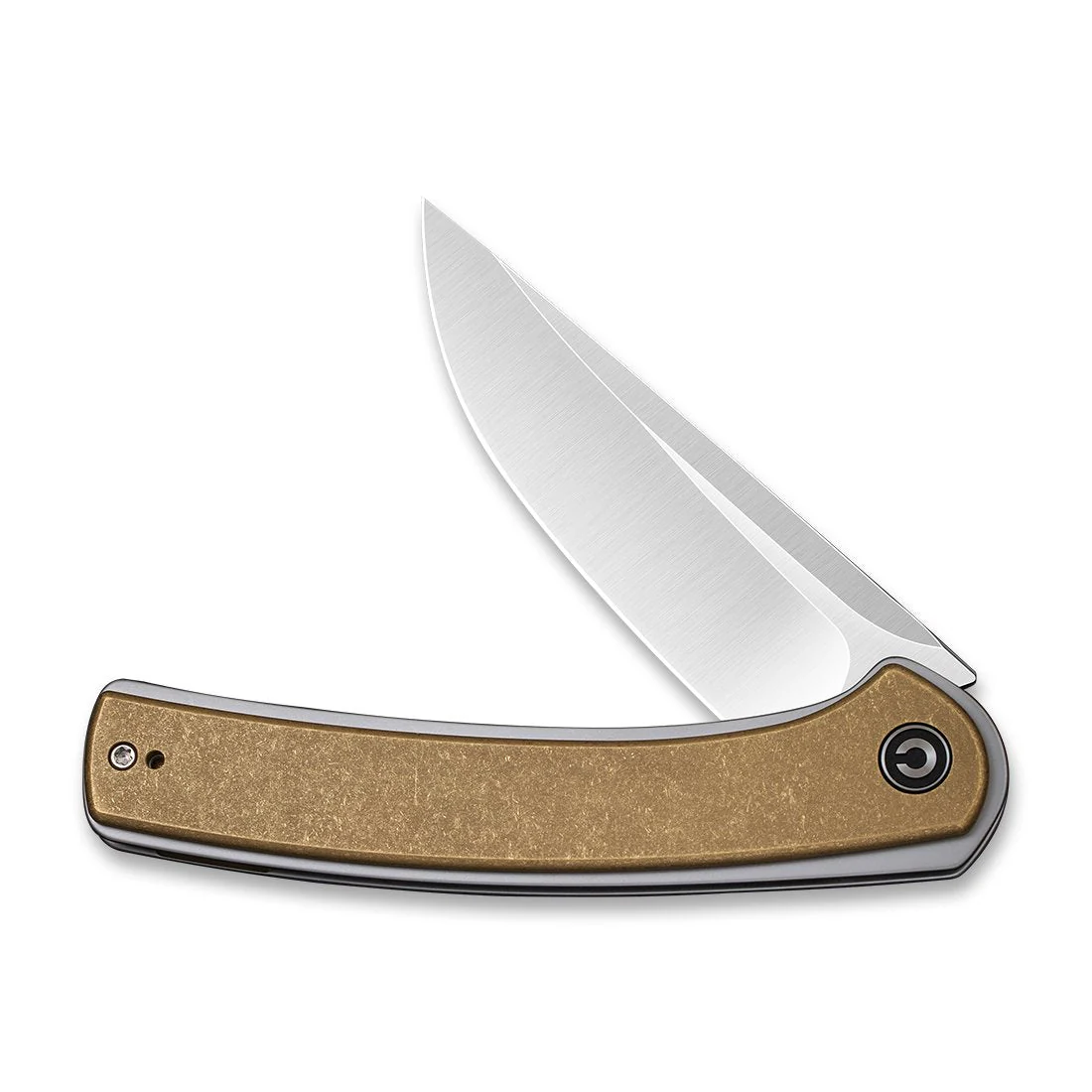 CIVIVI Asticus Flipper Knife Brass Handle (3.80" D2 Blade) C2002E - Image 4