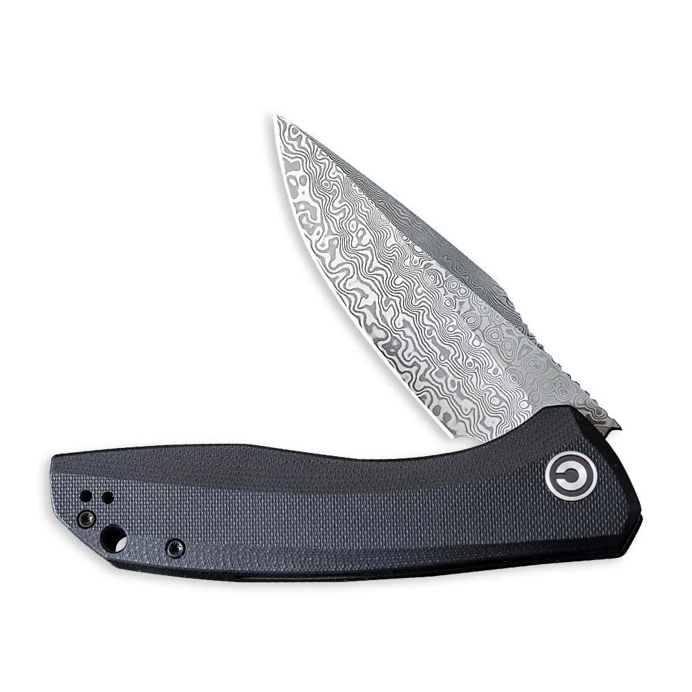 CIVIVI Baklash Flipper Knife G10 Handle (3.5" Damascus Blade) C801DS - Image 4