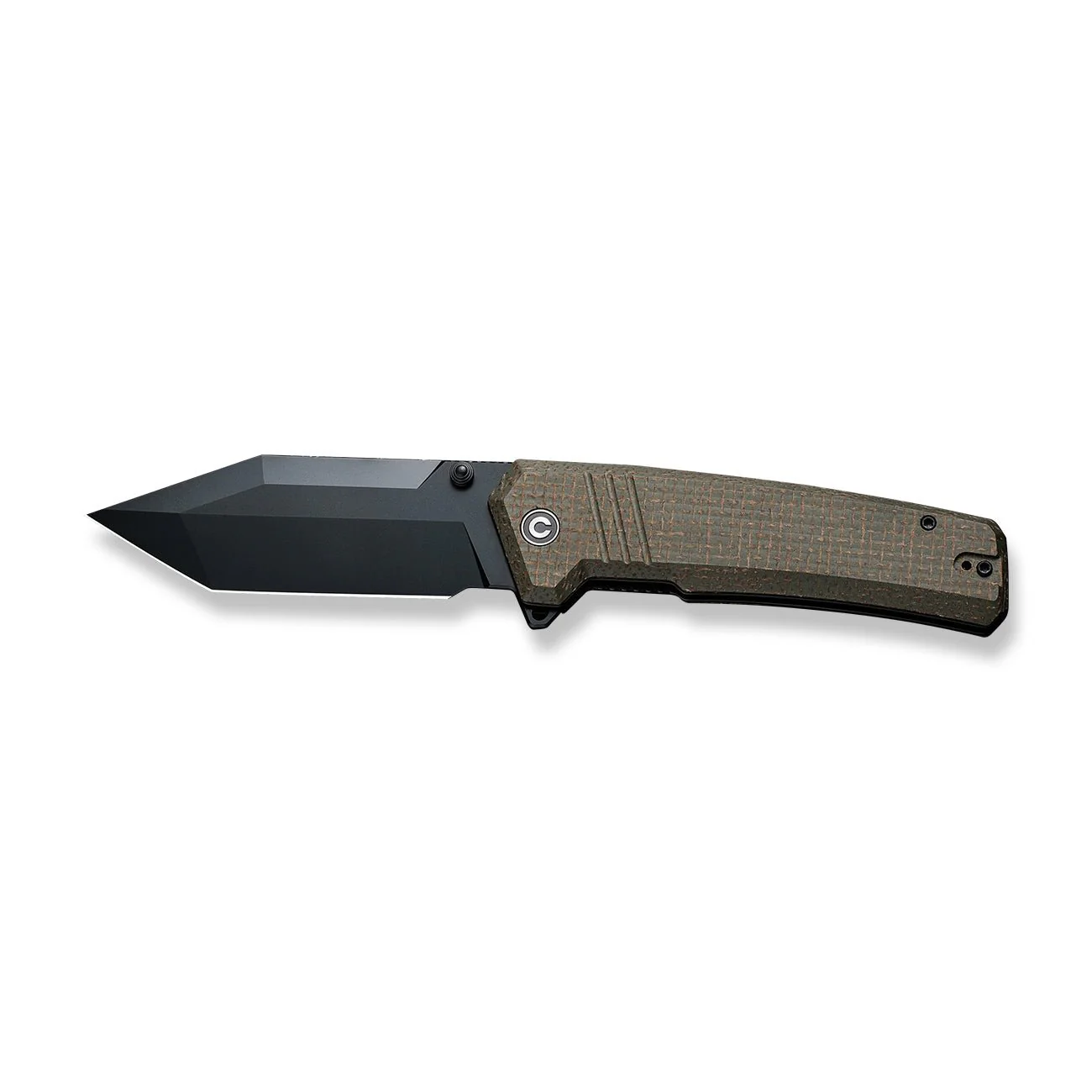 CIVIVI Bhaltair Flipper & Thumb Stud Knife Micarta Handle (3.98" 14C28N Blade) C23024-3 - Image 8