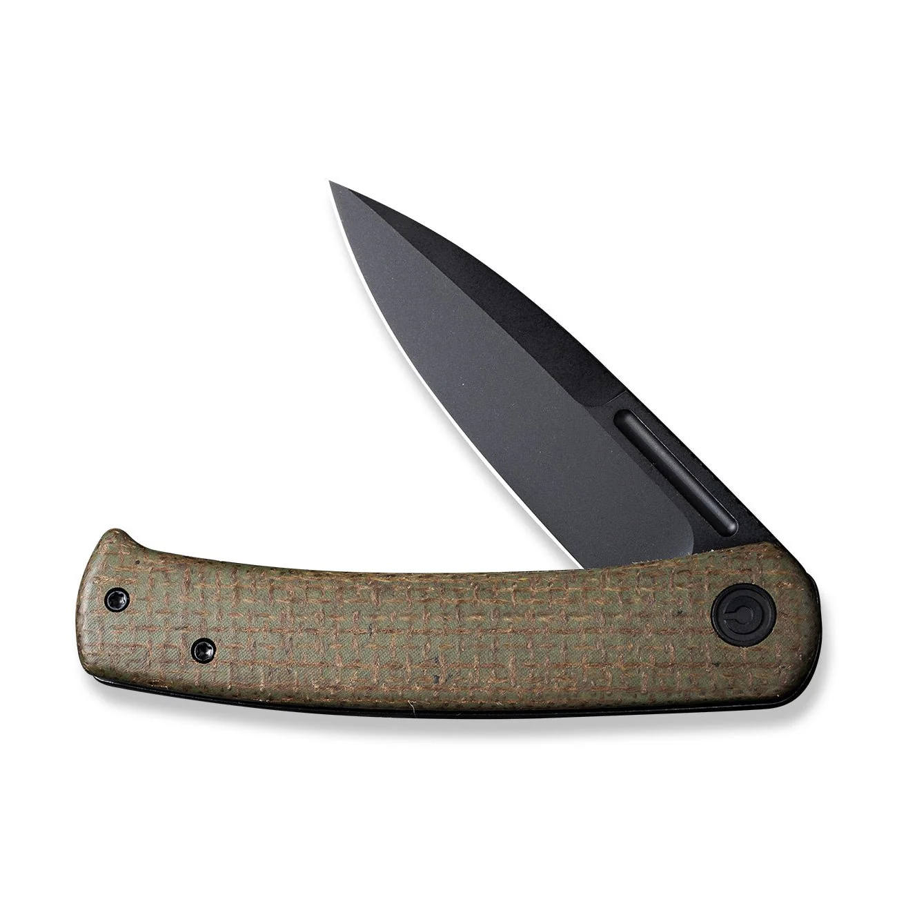CIVIVI Cetos Flipper Knife Micarta & Stainless Steel Handle (3.48" 14C28N Blade) C21025B-3 - Image 5