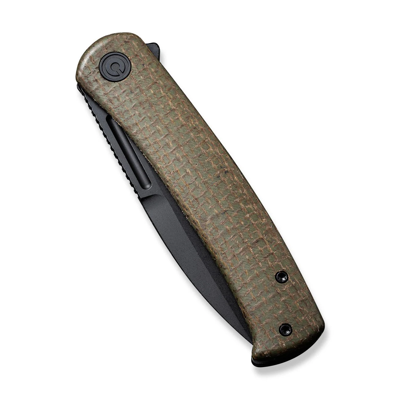 CIVIVI Cetos Flipper Knife Micarta & Stainless Steel Handle (3.48" 14C28N Blade) C21025B-3 - Image 6