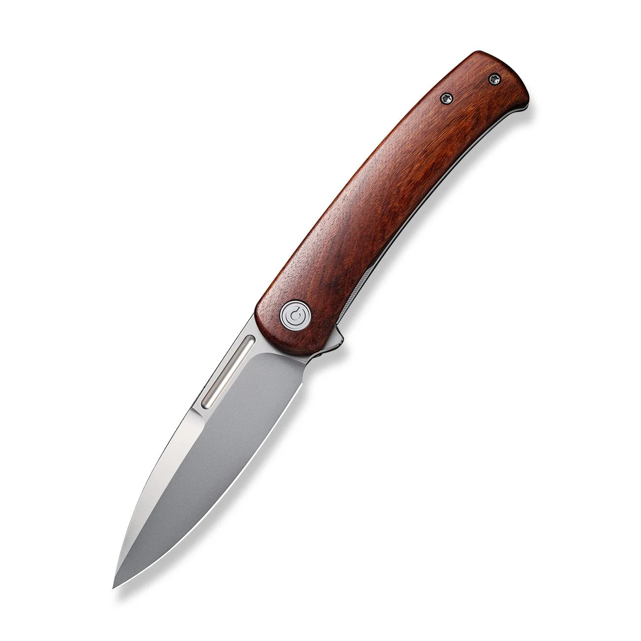 CIVIVI Cetos Flipper Knife Wood & Stainless Steel Handle (3.48" 14C28N Blade) C21025B-4 - Image 3