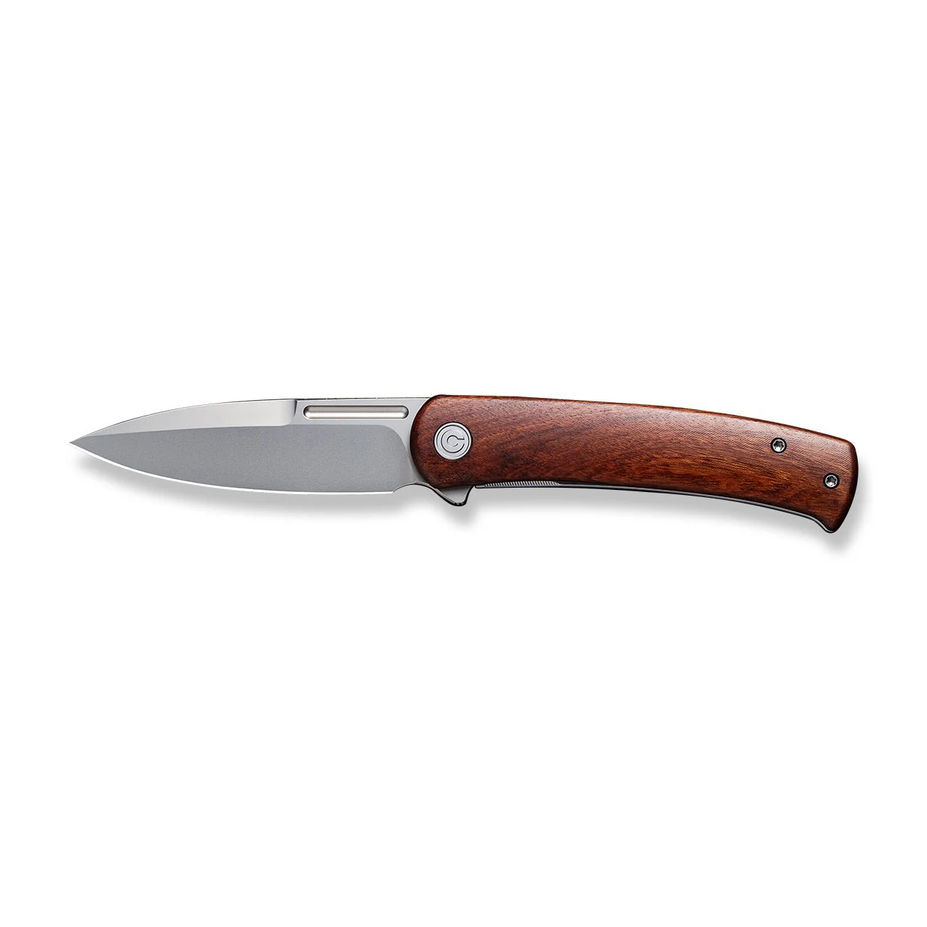 CIVIVI Cetos Flipper Knife Wood & Stainless Steel Handle (3.48" 14C28N Blade) C21025B-4 - Image 4