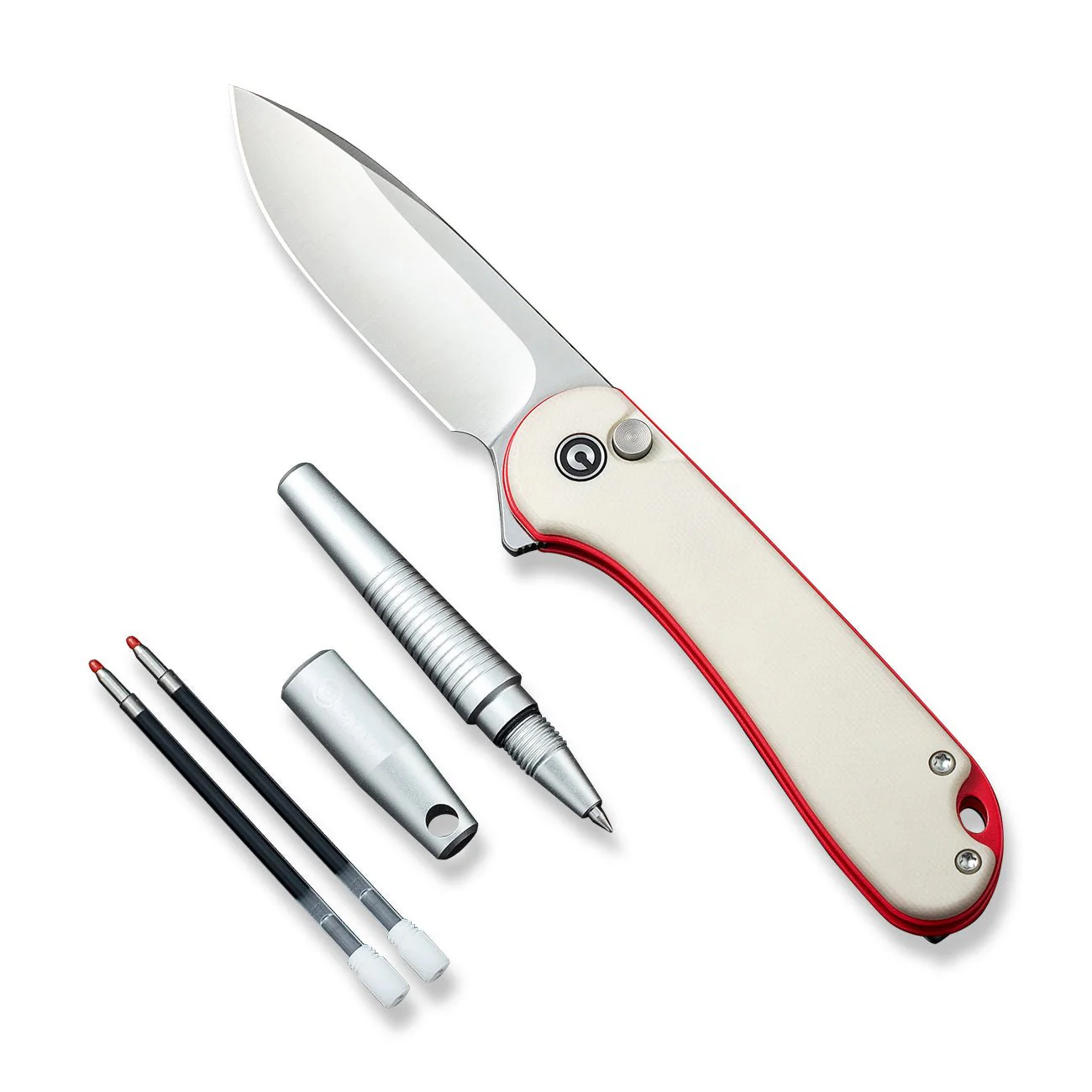 CIVIVI StellarQuill Pen & Button Lock Elementum II Flipper Knife Combo Gift Pack C23049 - Image 9