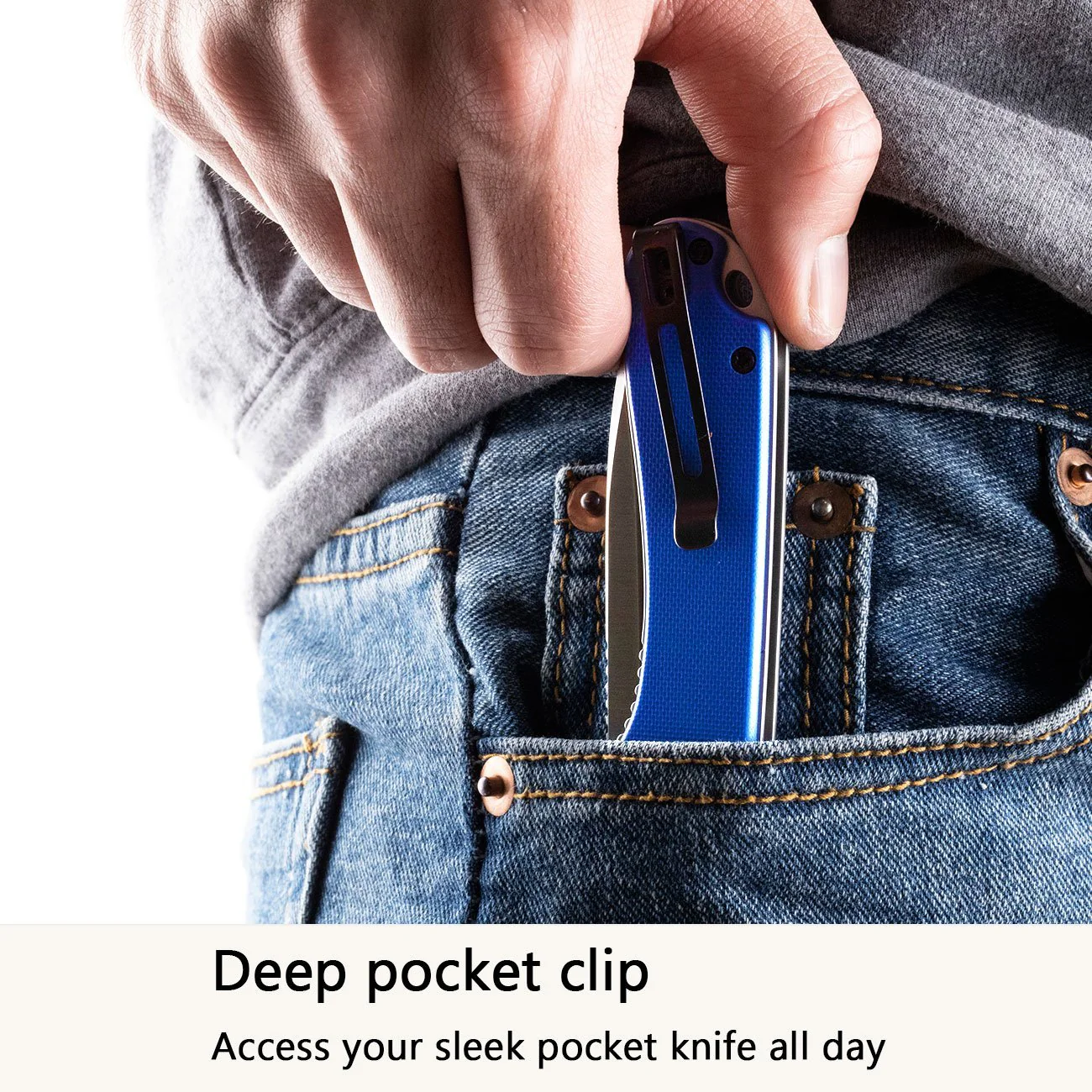 CIVIVI Elementum Flipper Knife G10 Handle (2.96" D2 Blade) C907F - Image 7