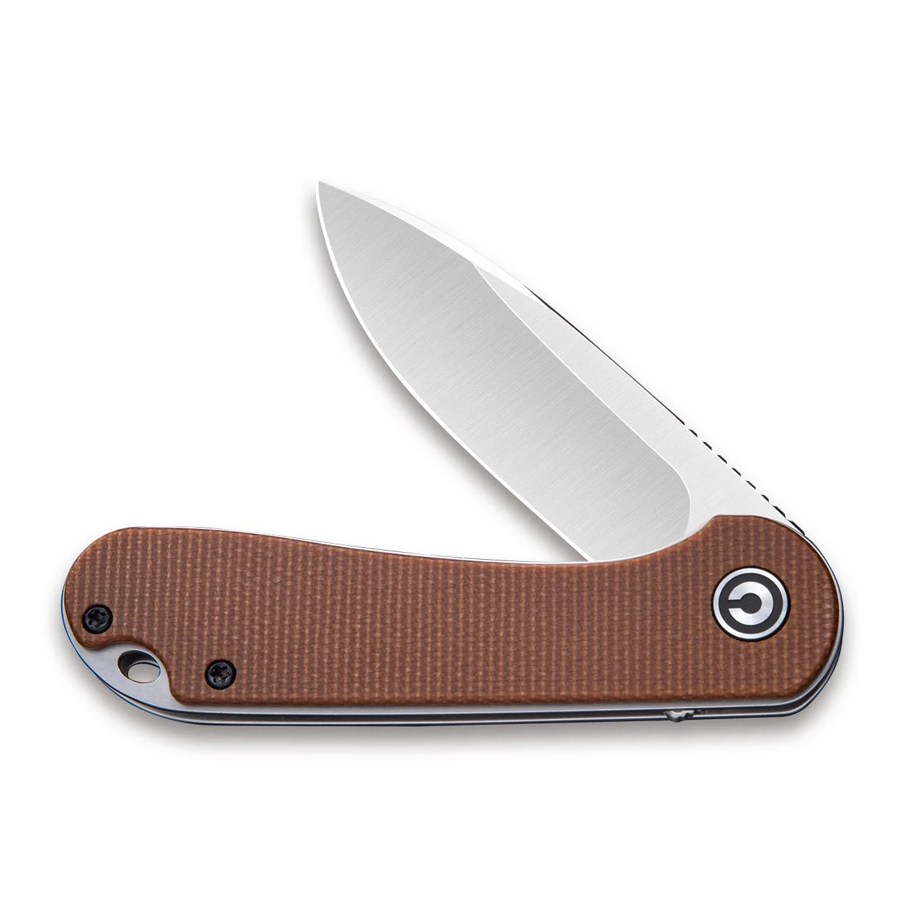 CIVIVI Elementum Flipper Knife Micarta Handle (2.96" D2 Blade) C907M - Image 4