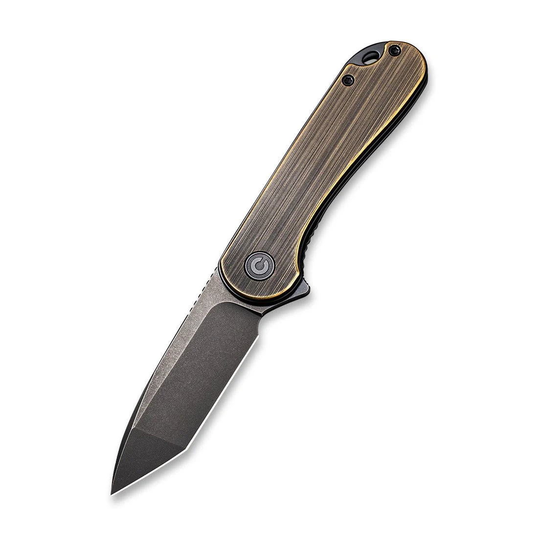 CIVIVI Elementum Flipper Knife Brass Handle (2.96" D2 Blade) C907T-A - Image 3