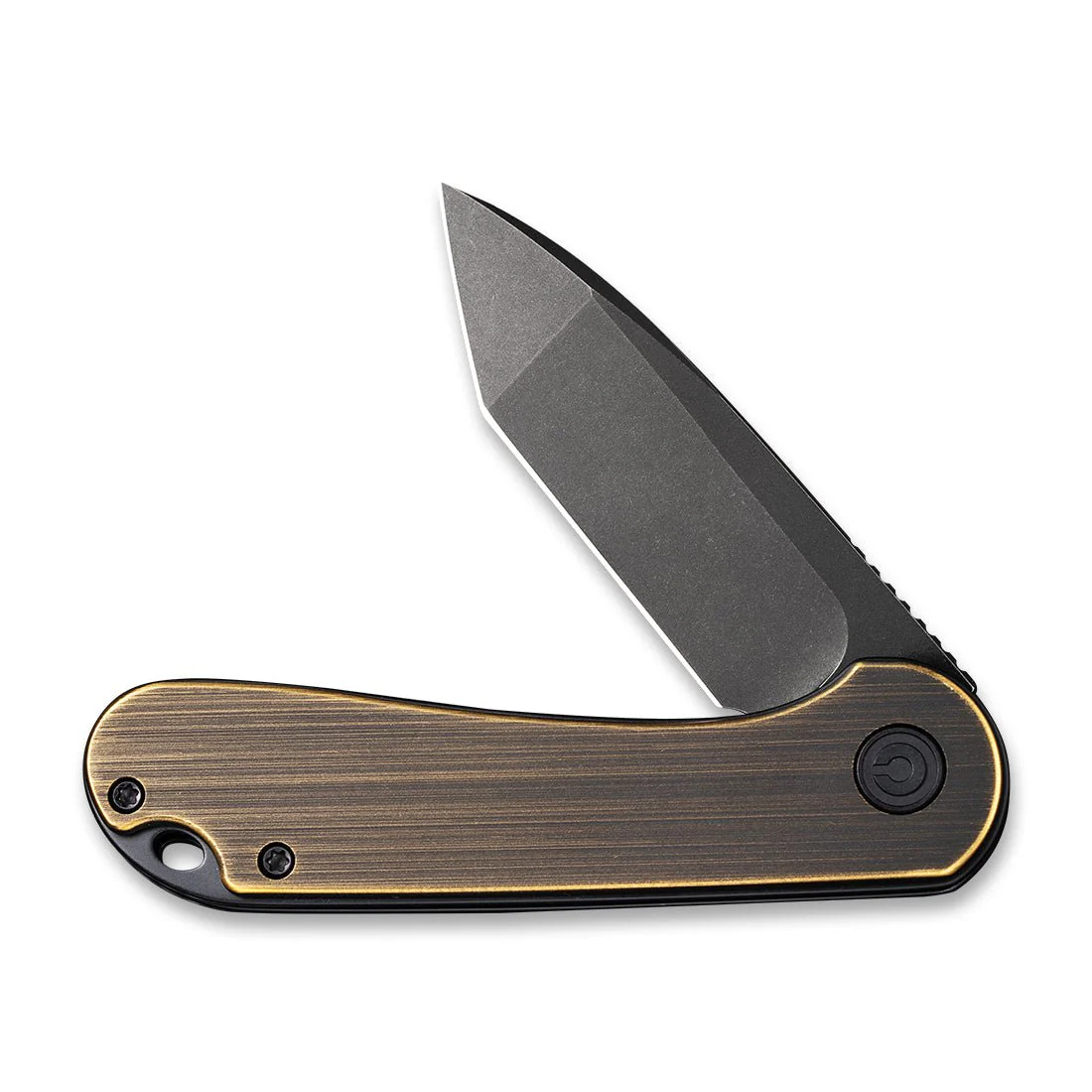 CIVIVI Elementum Flipper Knife Brass Handle (2.96" D2 Blade) C907T-A - Image 4