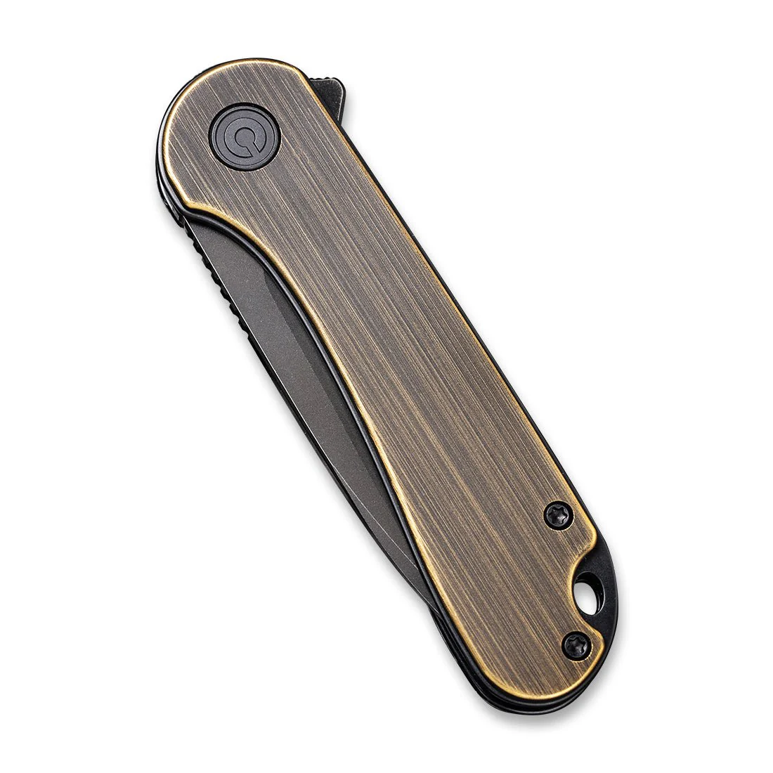 CIVIVI Elementum Flipper Knife Brass Handle (2.96" D2 Blade) C907T-A - Image 5