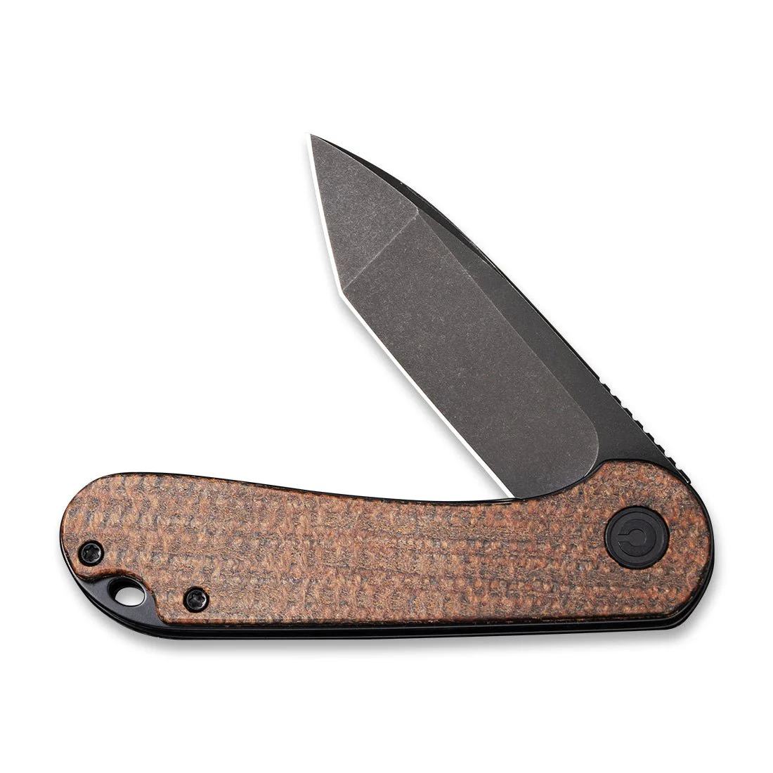 CIVIVI Elementum Flipper Knife Micarta Handle (2.96" D2 Blade) C907T-C - Image 4