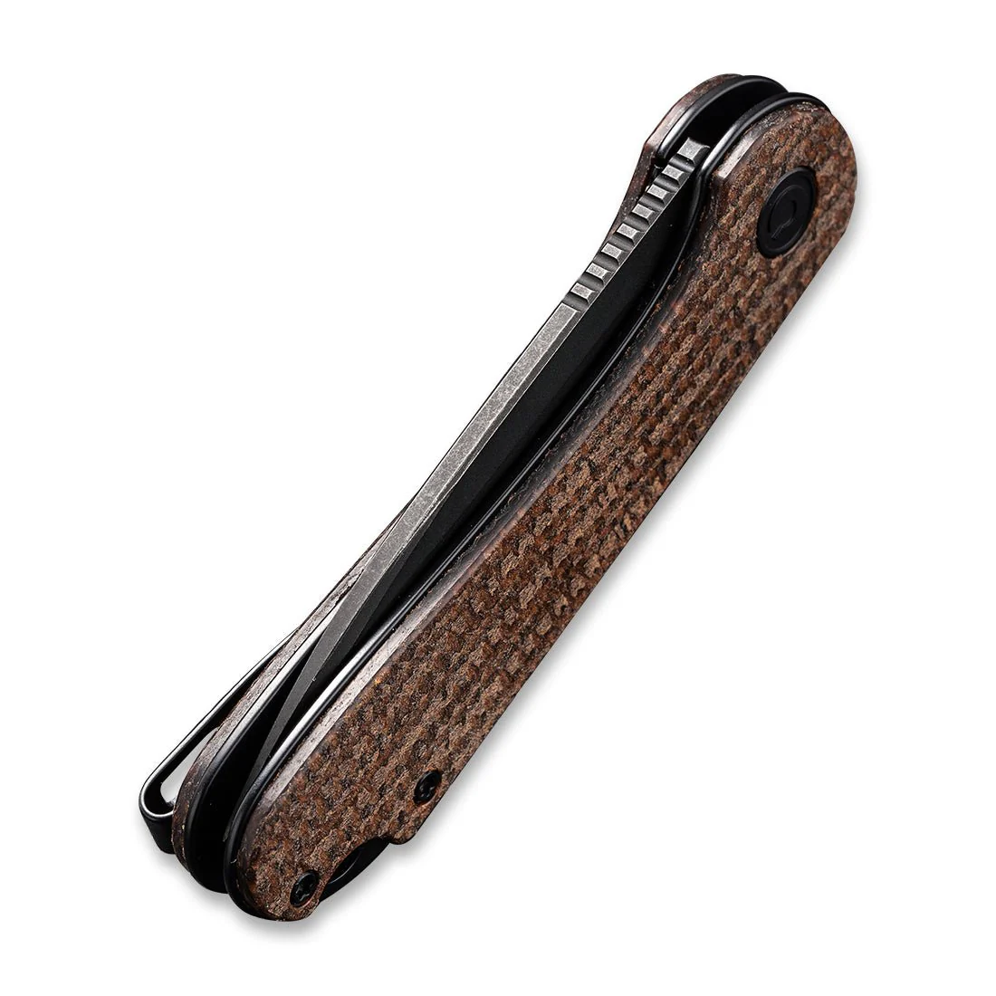 CIVIVI Elementum Flipper Knife Micarta Handle (2.96" D2 Blade) C907T-C - Image 7