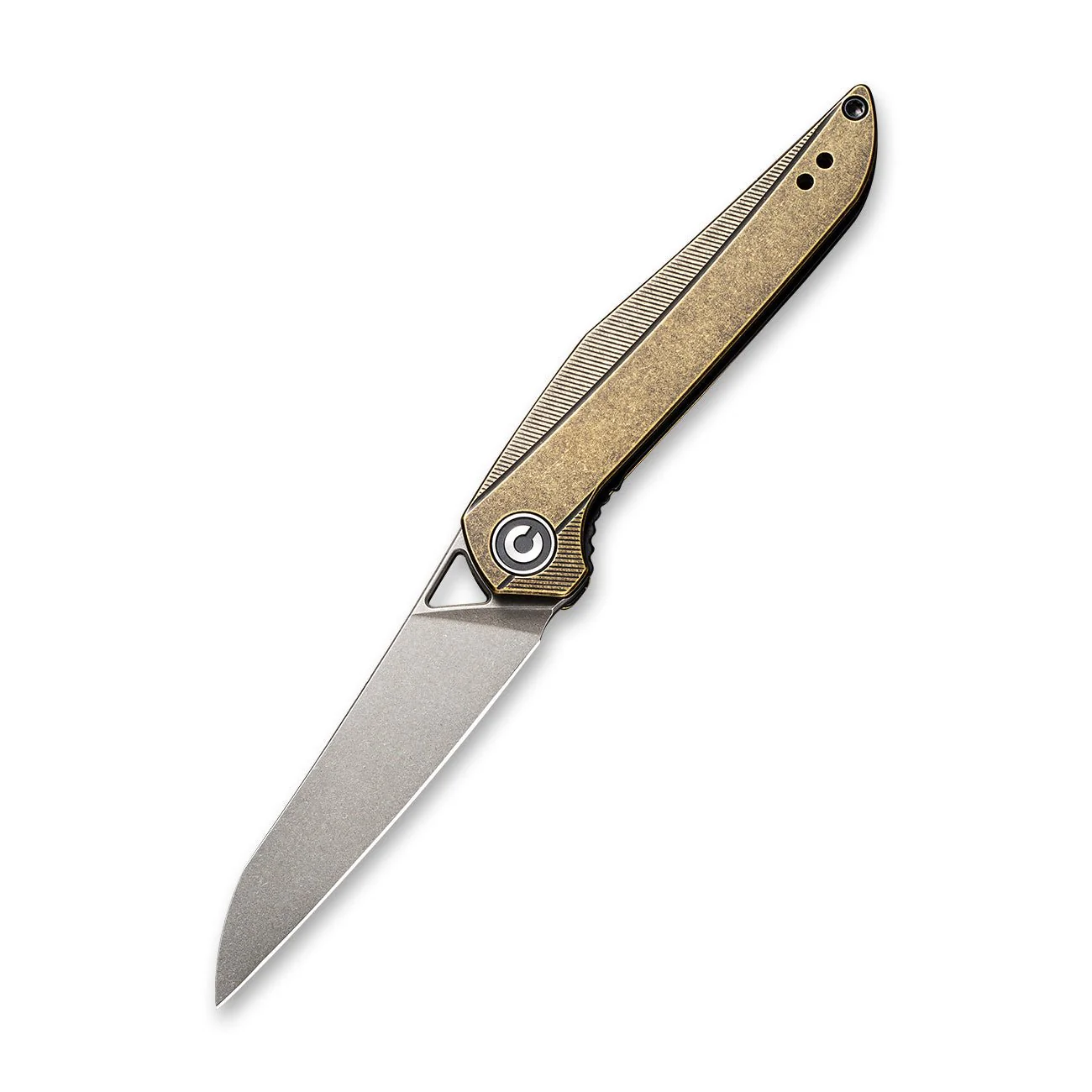 CIVIVI McKenna Front Flipper Knife Brass Handle (2.92" 154CM Blade) C905D - Image 3
