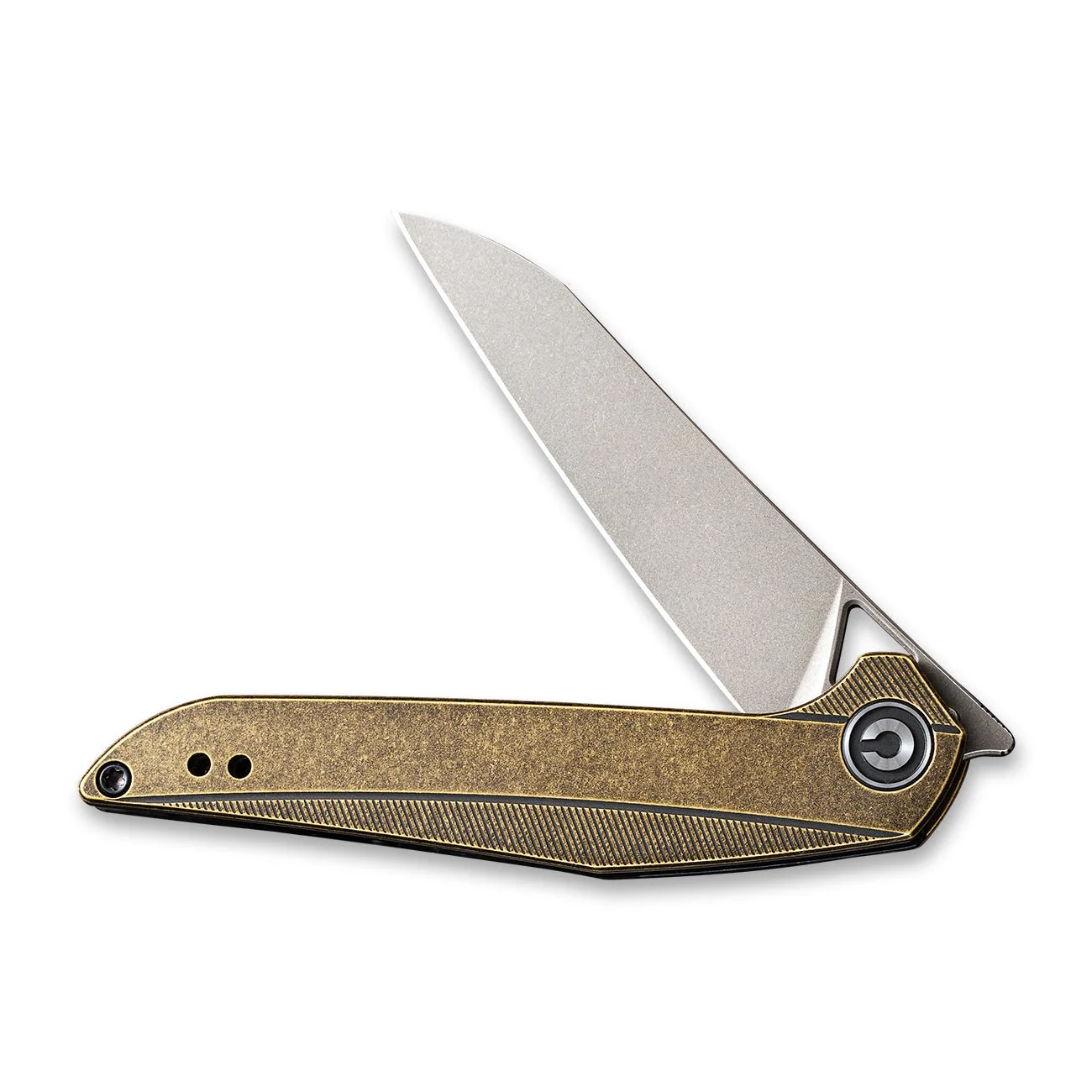 CIVIVI McKenna Front Flipper Knife Brass Handle (2.92" 154CM Blade) C905D - Image 4