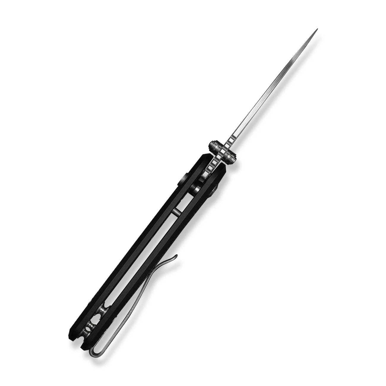 CIVIVI Mini Shakan Flipper & Thumb Stud & Button Lock Knife Ripple Patterned Black Aluminum Handle (2.48" Satin Finished Nitro-V Blade) C20052F-1 - Image 15