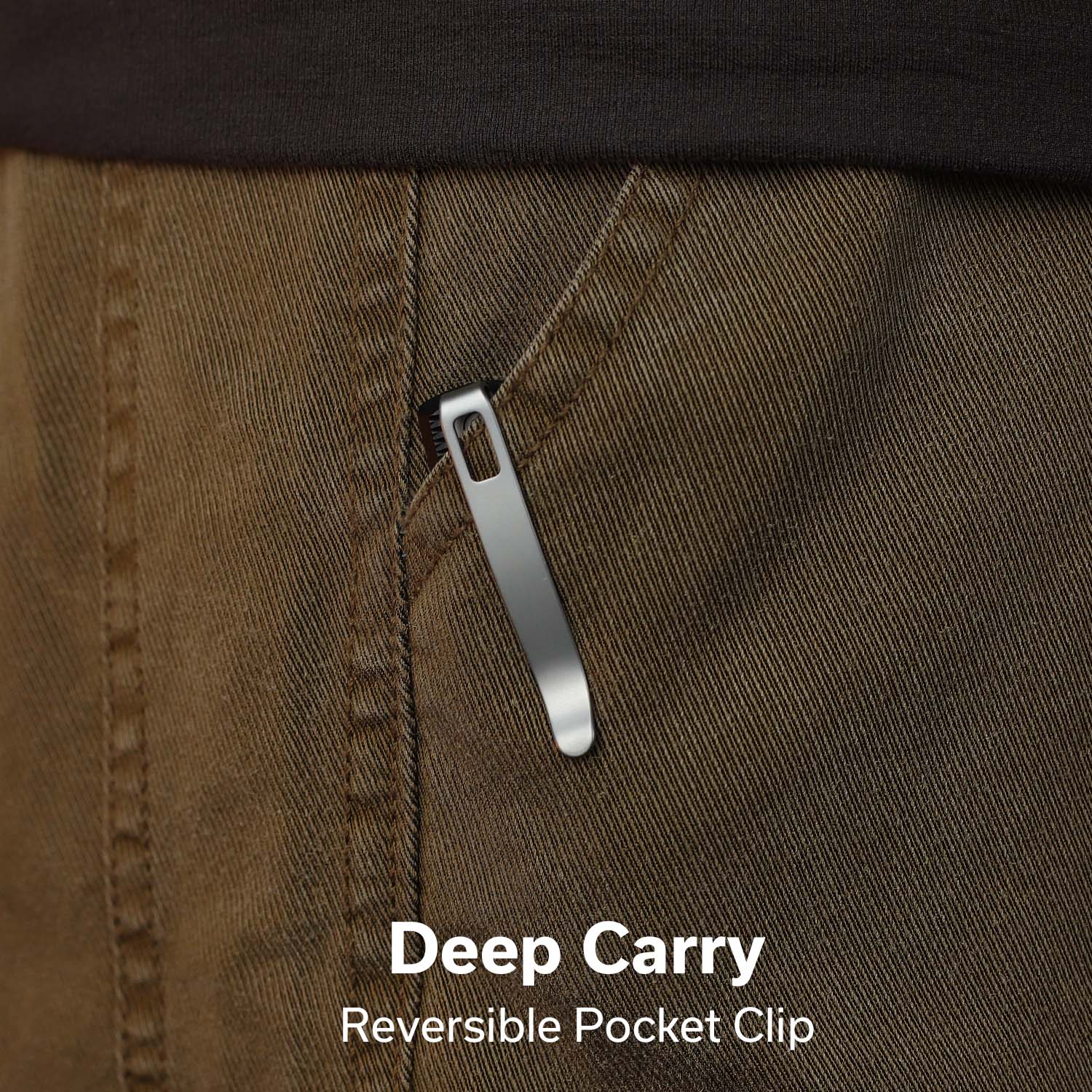 CIVIVI Mini Shakan Flipper & Thumb Stud & Button Lock Knife Ripple Patterned Black Aluminum Handle (2.48" Satin Finished Nitro-V Blade) C20052F-1 - Image 5