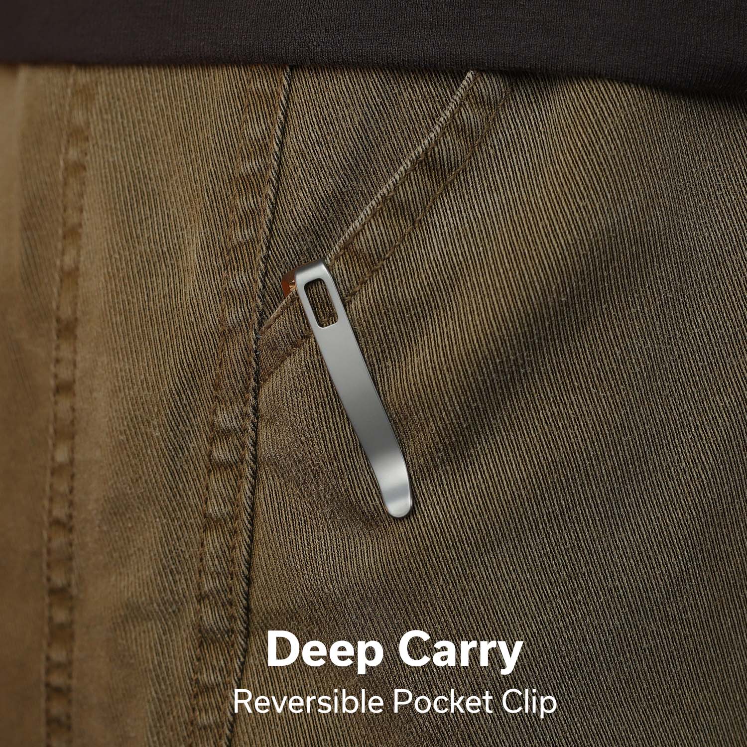 CIVIVI Mini Shakan Flipper & Thumb Stud & Button Lock Knife Ripple Patterned Coyote Brown Aluminum Handle (2.48" Satin Finished Nitro-V Blade) C20052F-3 - Image 5