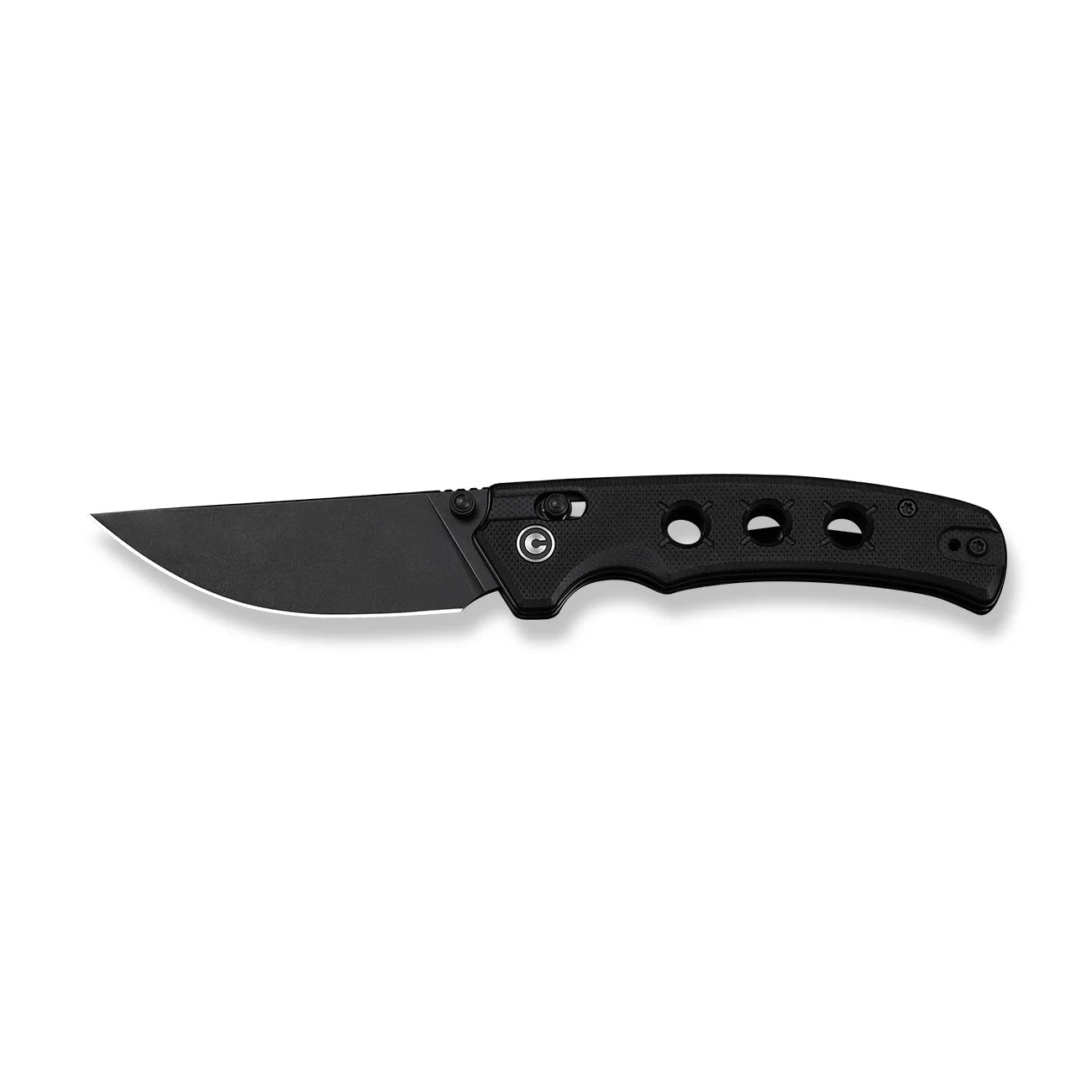 CIVIVI Noctis Thumb Stud & Crossbar Lock Knife Black G10 Handle (2.98" Black Stonewashed Nitro-V Blade) C24020C-1 - Image 10