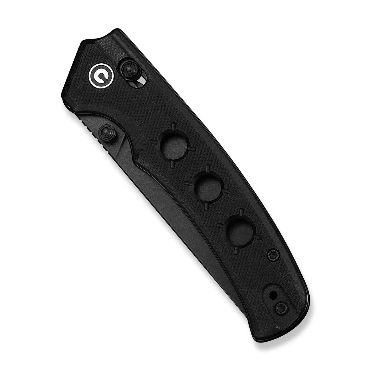 CIVIVI Noctis Thumb Stud & Crossbar Lock Knife Black G10 Handle (2.98" Black Stonewashed Nitro-V Blade) C24020C-1 - Image 12
