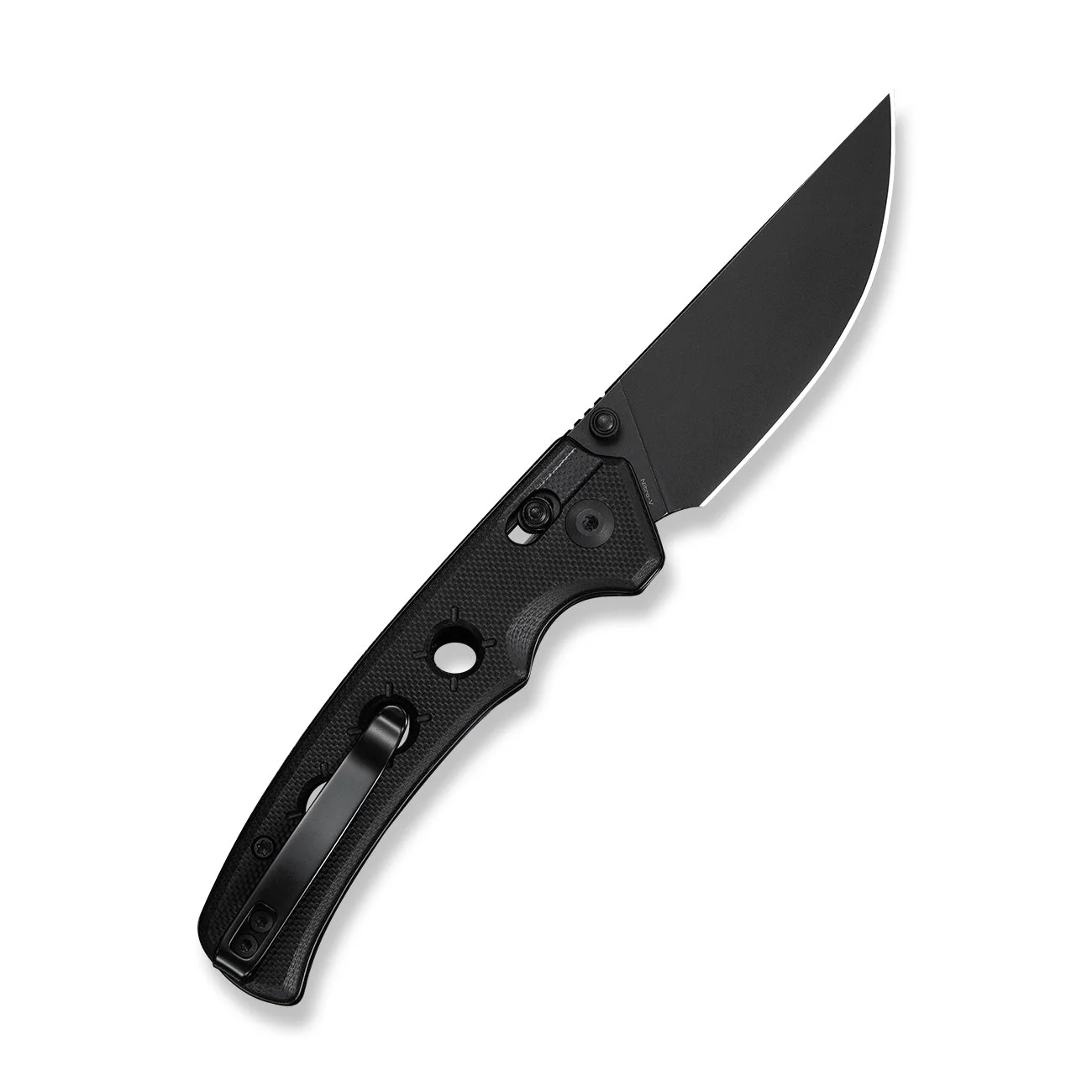 CIVIVI Noctis Thumb Stud & Crossbar Lock Knife Black G10 Handle (2.98" Black Stonewashed Nitro-V Blade) C24020C-1 - Image 8
