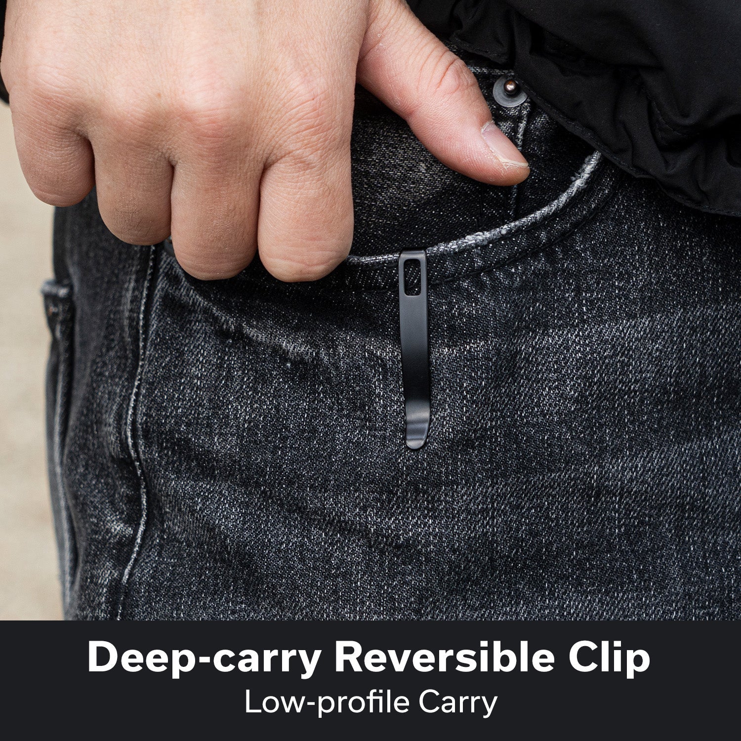 CIVIVI Outlaw Muk Flipper & Button Lock Knife Black G10 Handle (3.47" Black Stonewashed 14C28N Blade) C24079-1 - Image 5