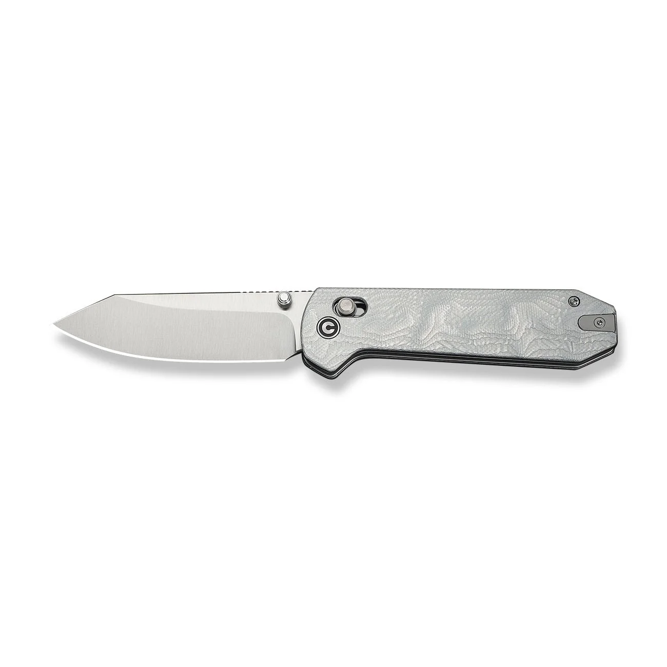 CIVIVI Over Yonder Thumb Stud & Crossbar Lock Knife G10 With Aluminum Foil Handle (3.35" Satin Finished 14C28N Blade) C25027-2 - Image 4