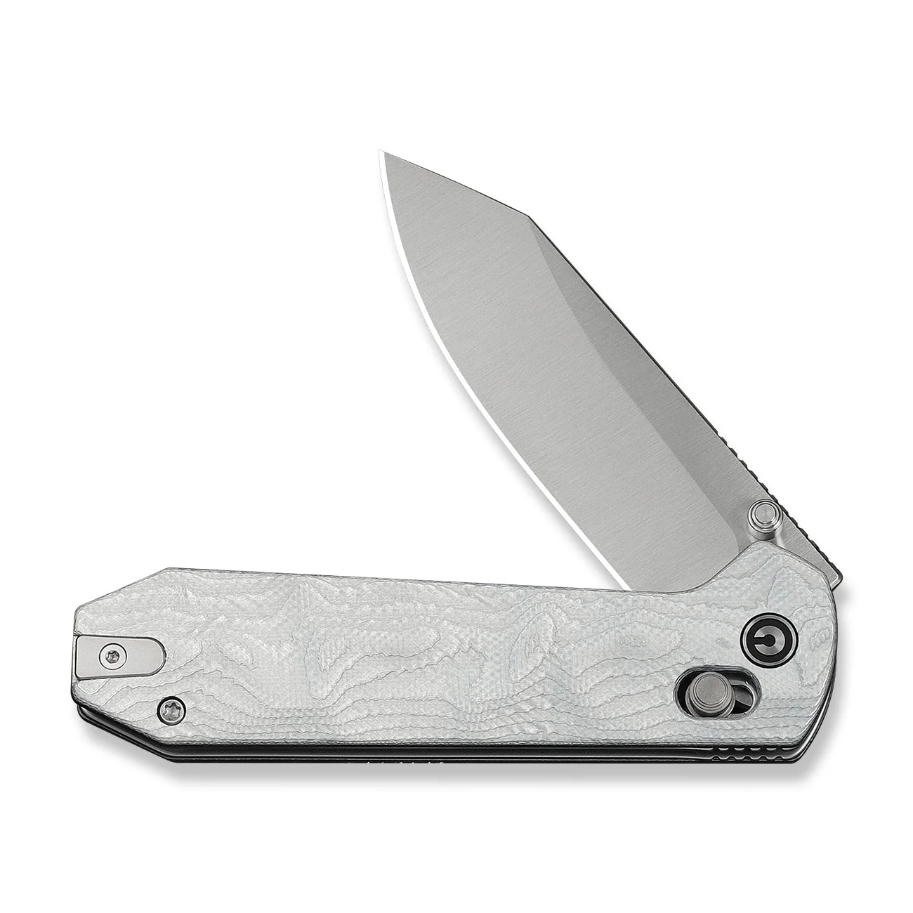 CIVIVI Over Yonder Thumb Stud & Crossbar Lock Knife G10 With Aluminum Foil Handle (3.35" Satin Finished 14C28N Blade) C25027-2 - Image 5