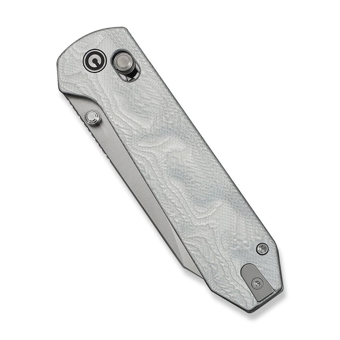 CIVIVI Over Yonder Thumb Stud & Crossbar Lock Knife G10 With Aluminum Foil Handle (3.35" Satin Finished 14C28N Blade) C25027-2 - Image 6