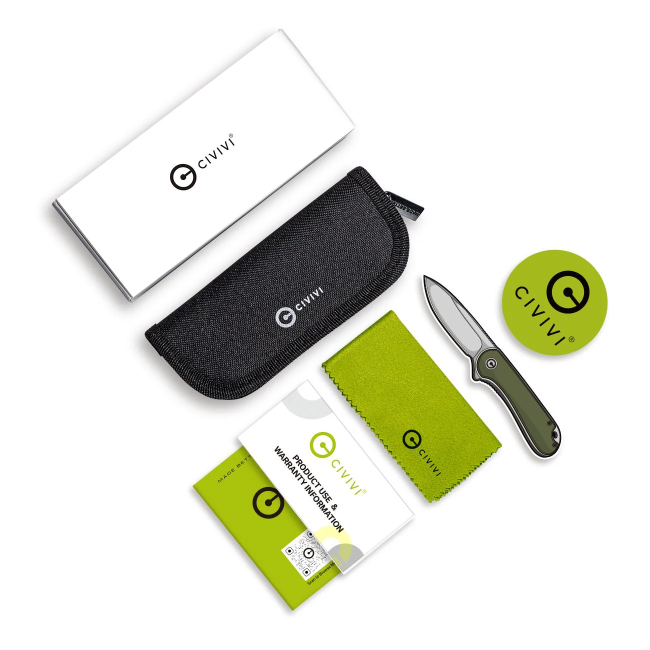 Blade HQ Exclusives SKU - CIVIVI Qubit Button Lock & Thumb Stud Knife C22030G-1 - Image 10