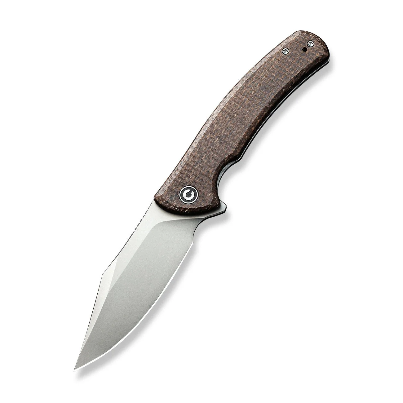 CIVIVI Sinisys Flipper Knife Micarta & Stainless Steel Handle (3.7" 14C28N Blade) C20039-2 - Image 3