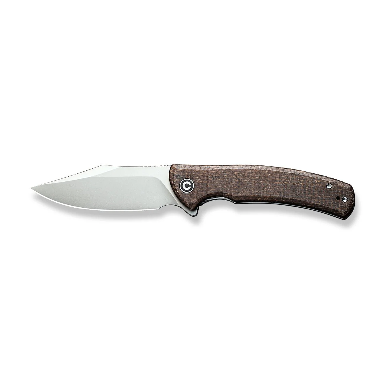 CIVIVI Sinisys Flipper Knife Micarta & Stainless Steel Handle (3.7" 14C28N Blade) C20039-2 - Image 4