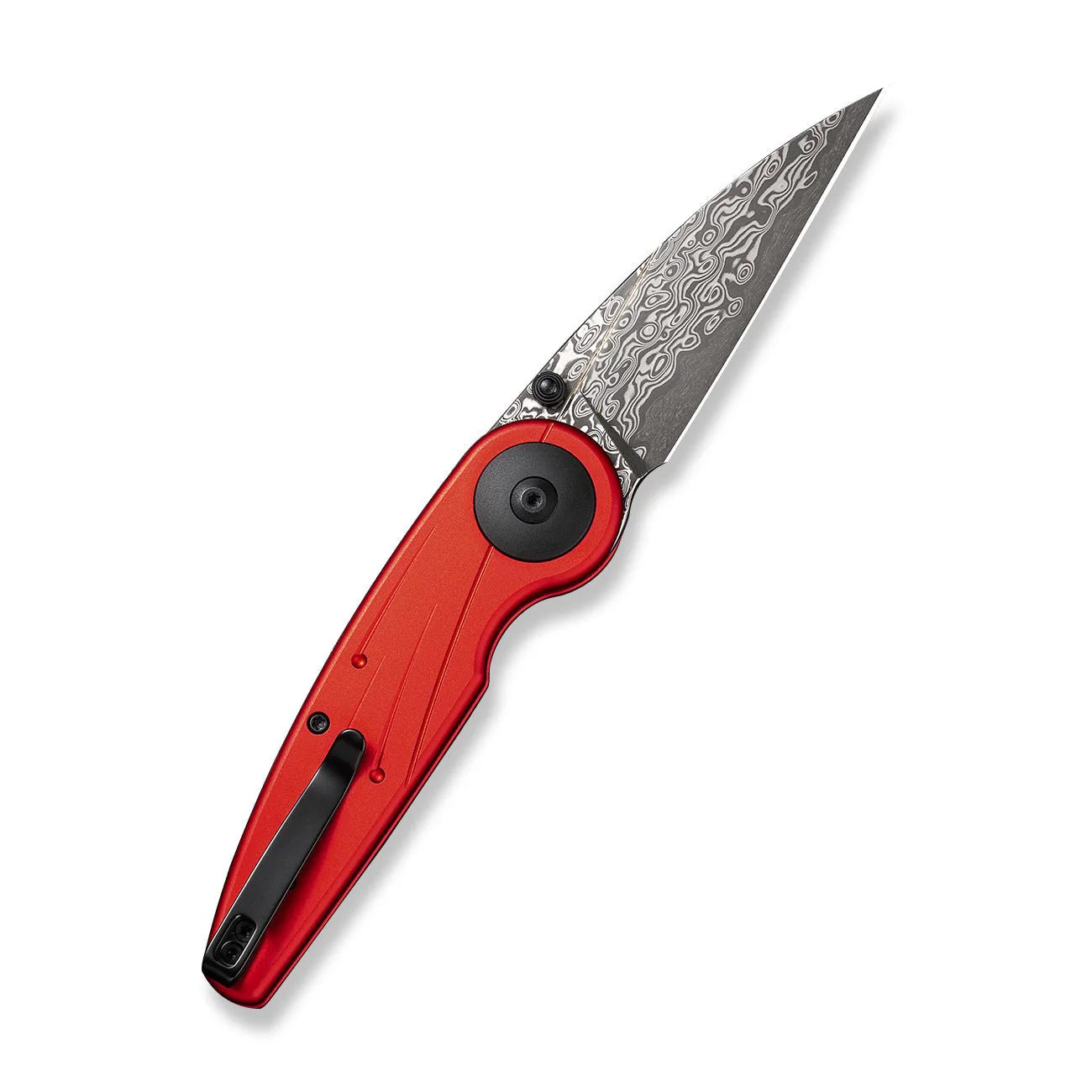 CIVIVI Starflare Thumb Stud & Button Lock Knife Aluminum Handle (3.3" Damascus Blade) C23052-DS1 - Image 7