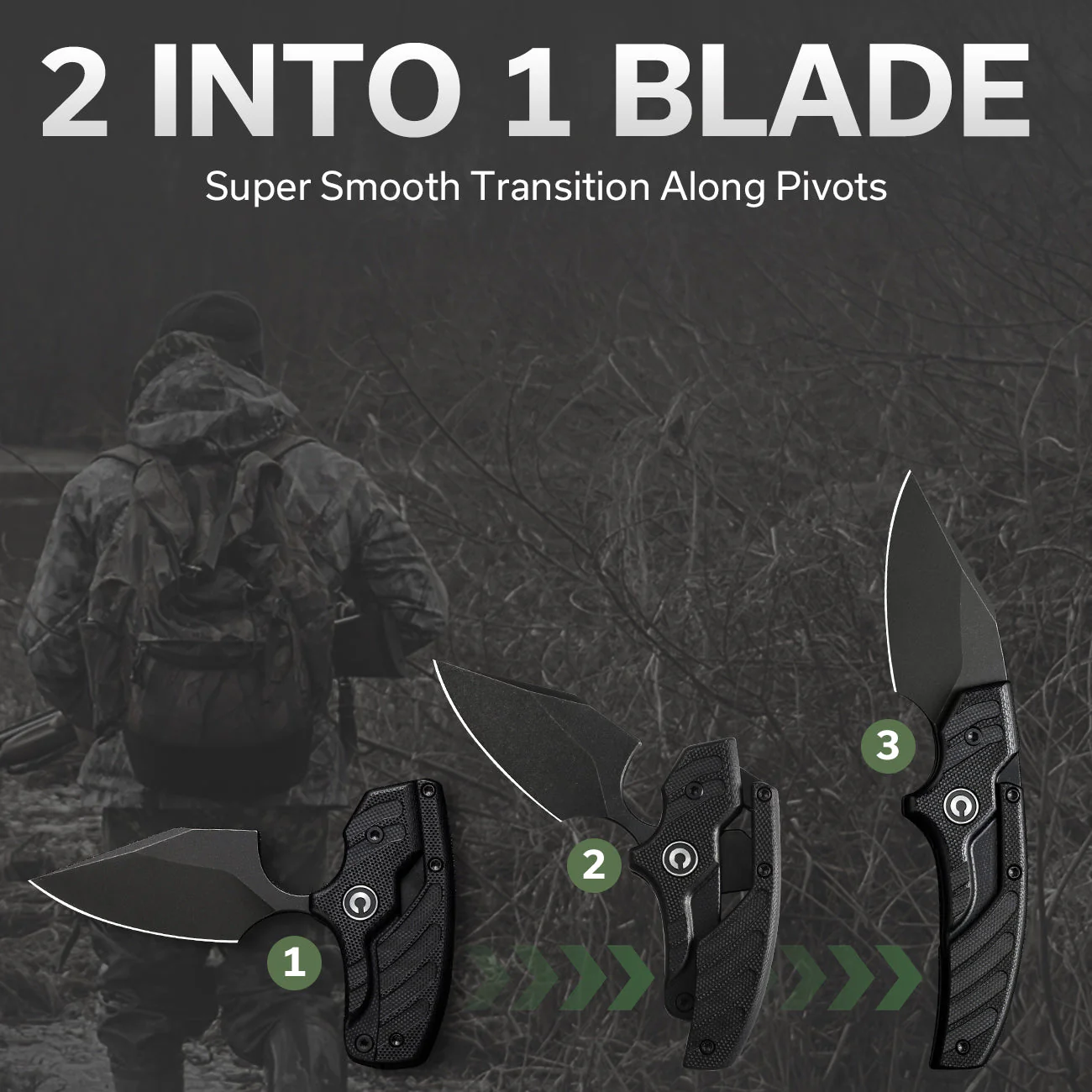 CIVIVI Typhoeus Adjustable Fixed Blade Knife G10 Handle (2.27" 14C28N Blade) C21036-1 - Image 6