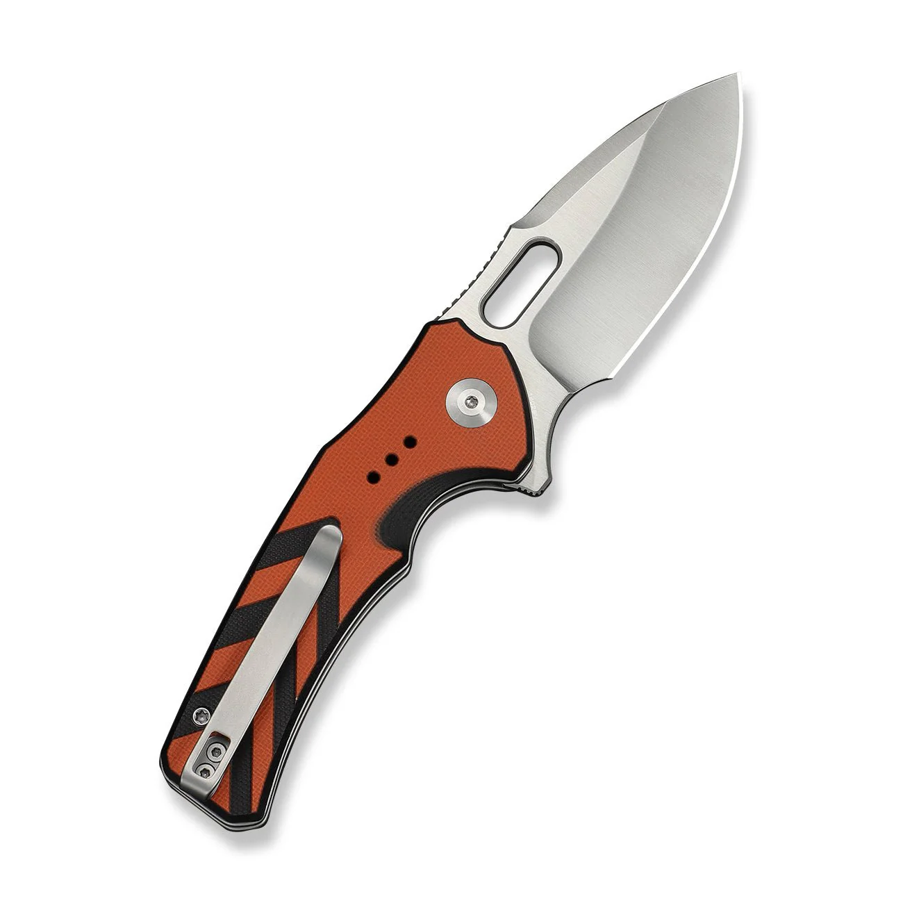 CIVIVI Vexron Flipper & Thumb Hole & Button Lock Knife G10 Handle (2.98" 14C28N Blade) C24066-3 - Image 7