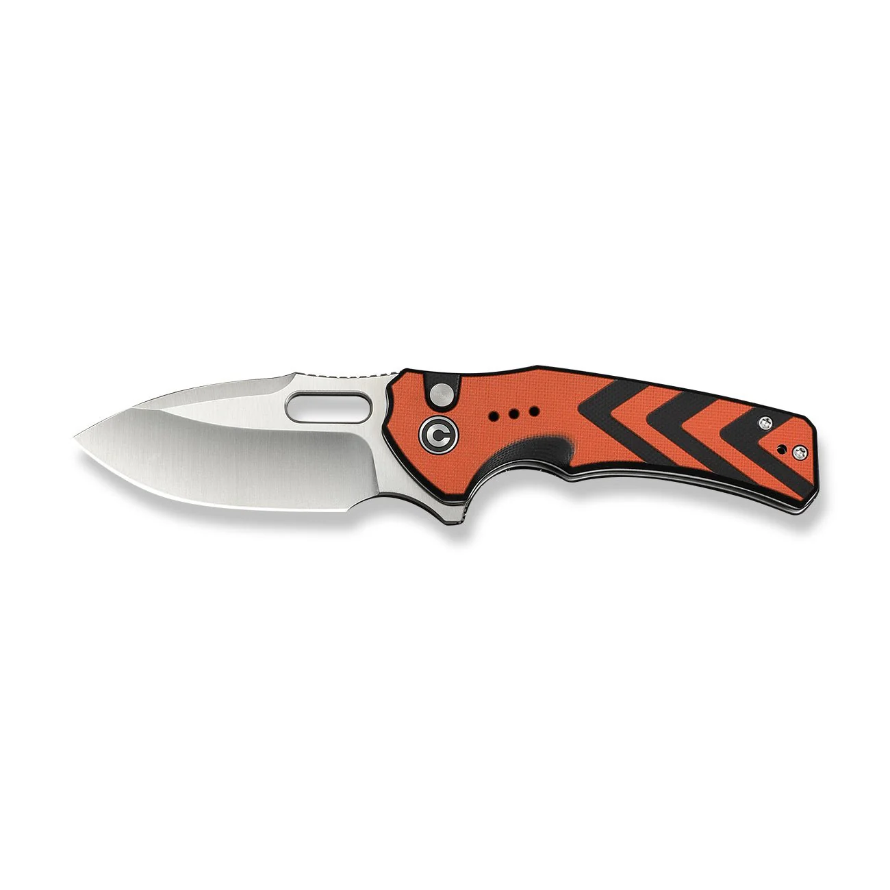 CIVIVI Vexron Flipper & Thumb Hole & Button Lock Knife G10 Handle (2.98" 14C28N Blade) C24066-3 - Image 9