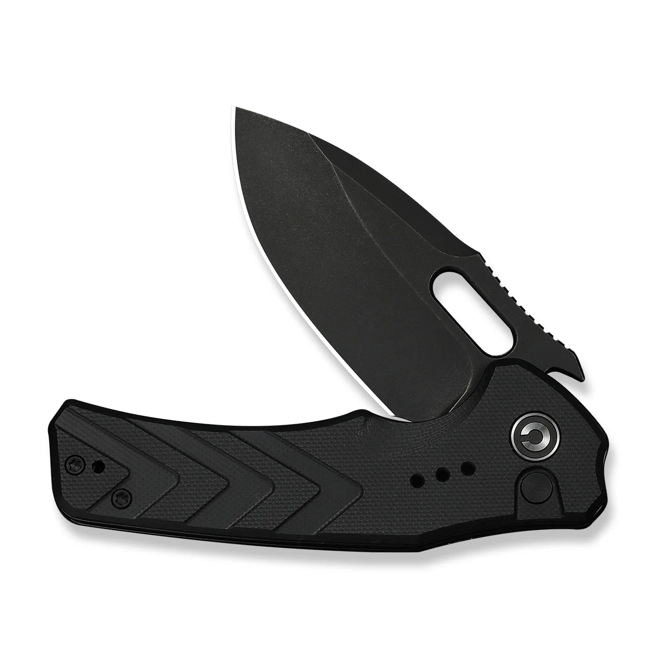 CIVIVI Vexron Flipper & Thumb Hole & Button Lock Knife G10 Handle (2.98" 14C28N Blade) C24066-1 - Image 10