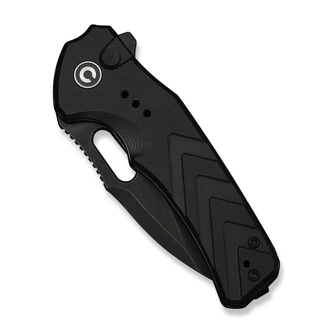CIVIVI Vexron Flipper & Thumb Hole & Button Lock Knife G10 Handle (2.98" 14C28N Blade) C24066-1 - Image 11