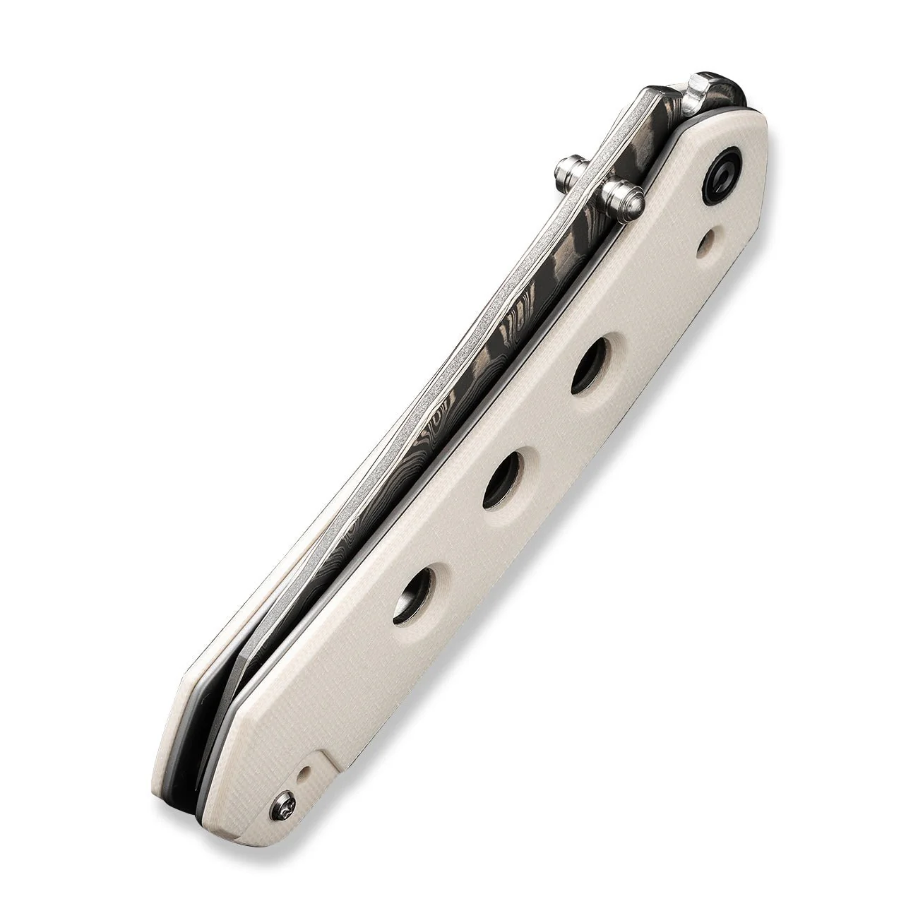 CIVIVI Vision FG Thumb Stud & Superlock Knife G10 Handle (3.54" Damascus Blade) C22036-DS1 - Image 12