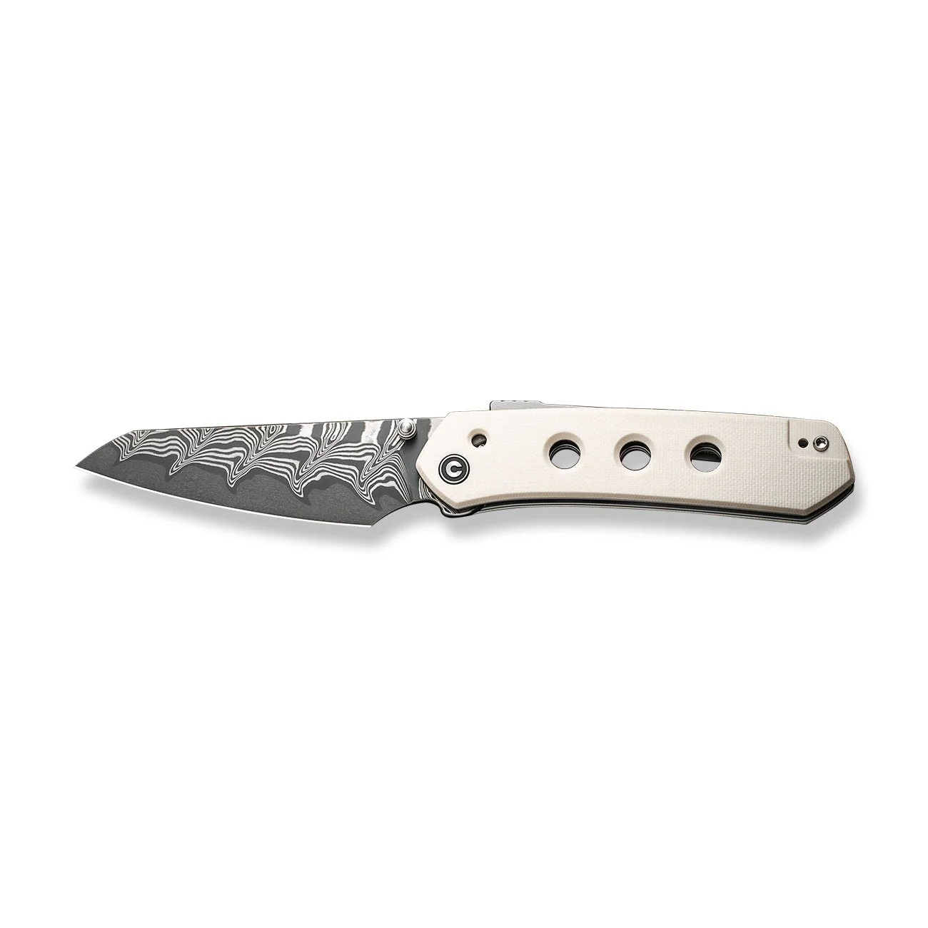 CIVIVI Vision FG Thumb Stud & Superlock Knife G10 Handle (3.54" Damascus Blade) C22036-DS1 - Image 8