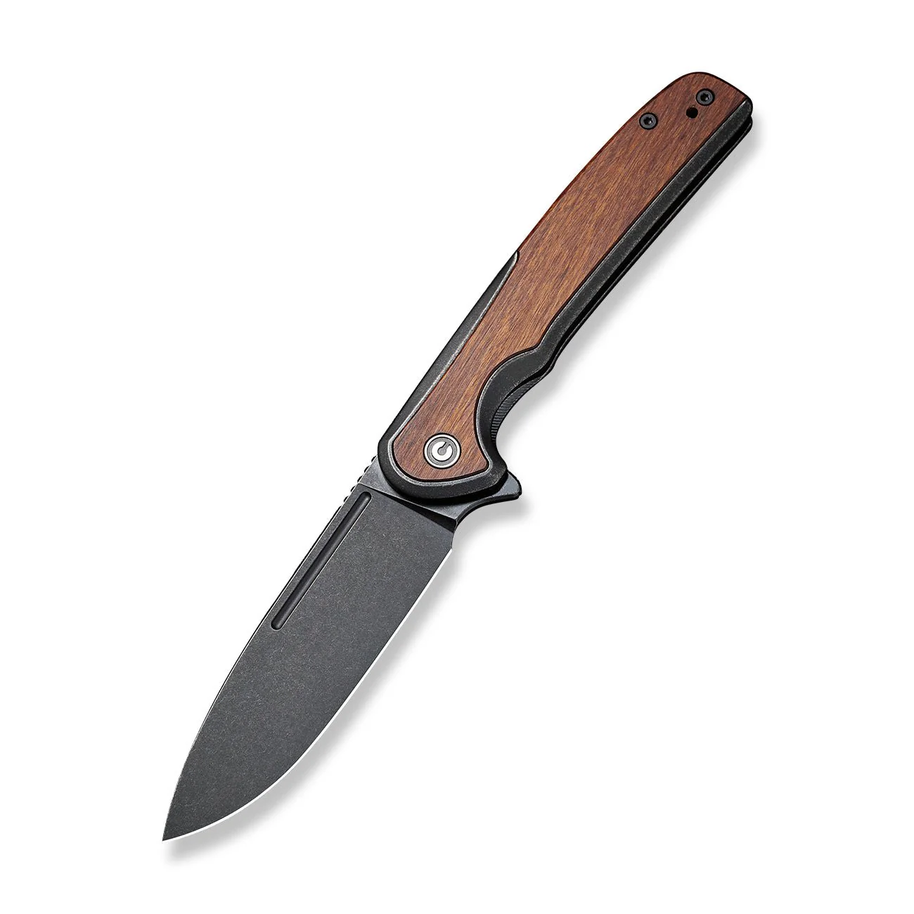 CIVIVI Voltaic Flipper Knife Stainless Steel & Wood Handle (3.48" 14C28N Blade) C20060-1 - Image 3
