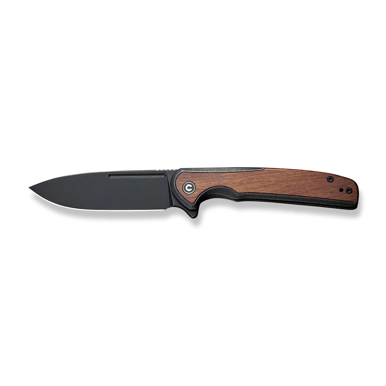 CIVIVI Voltaic Flipper Knife Stainless Steel & Wood Handle (3.48" 14C28N Blade) C20060-1 - Image 4