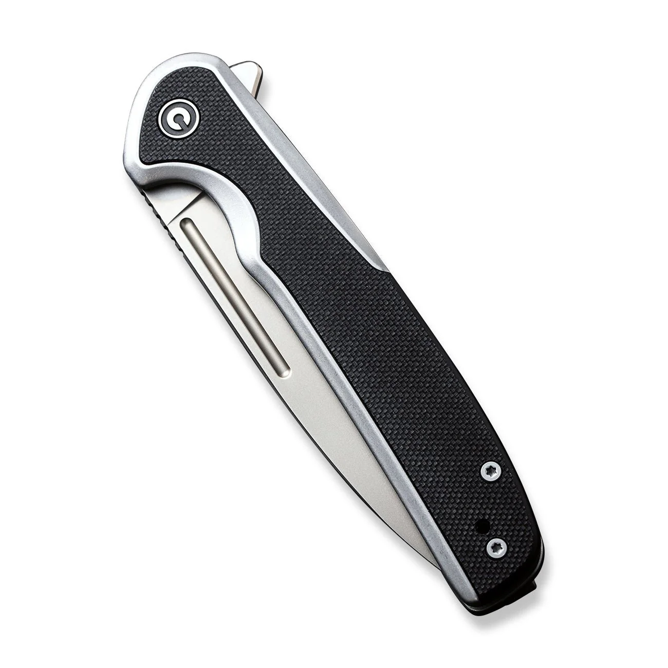 CIVIVI Voltaic Flipper Knife Stainless Steel Handle & G10 Handle (3.48" 14C28N Blade) C20060-2 - Image 6