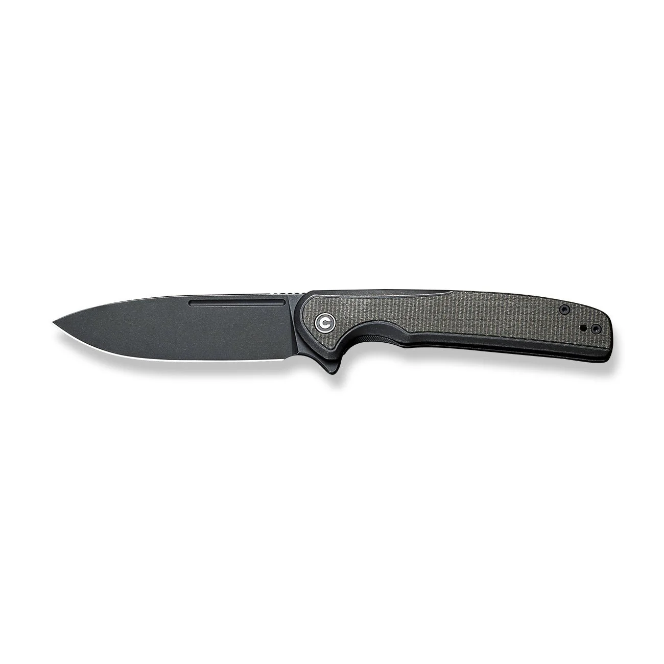 CIVIVI Voltaic Flipper Knife Stainless Steel Handle & Micarta Handle (3.48" 14C28N Blade) C20060-3 - Image 4