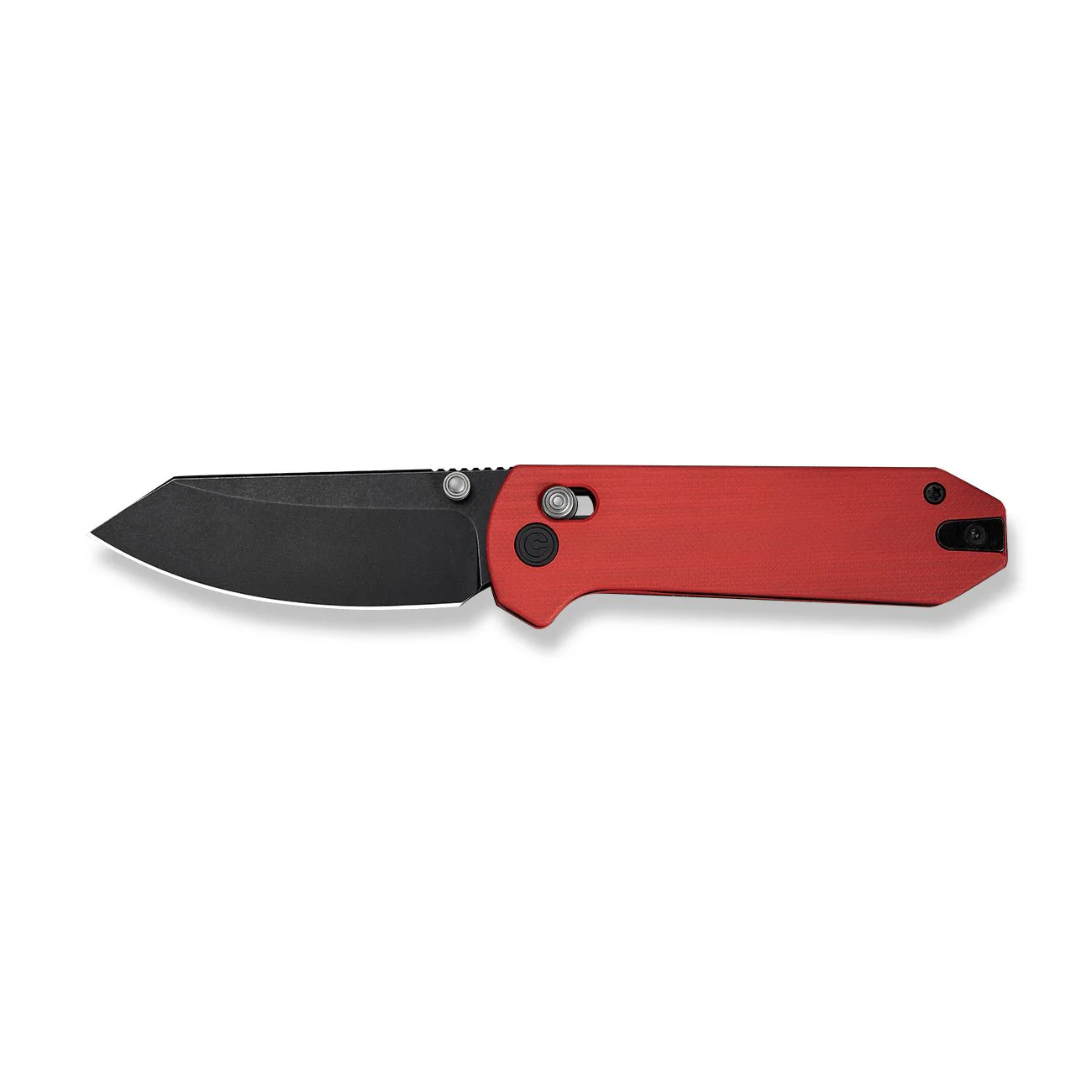 CIVIVI Yonder Thumb Stud & Crossbar Lock Knife Red G10 Handle (2.88" Black Stonewashed 14C28N Blade) C23073-2 - Image 10