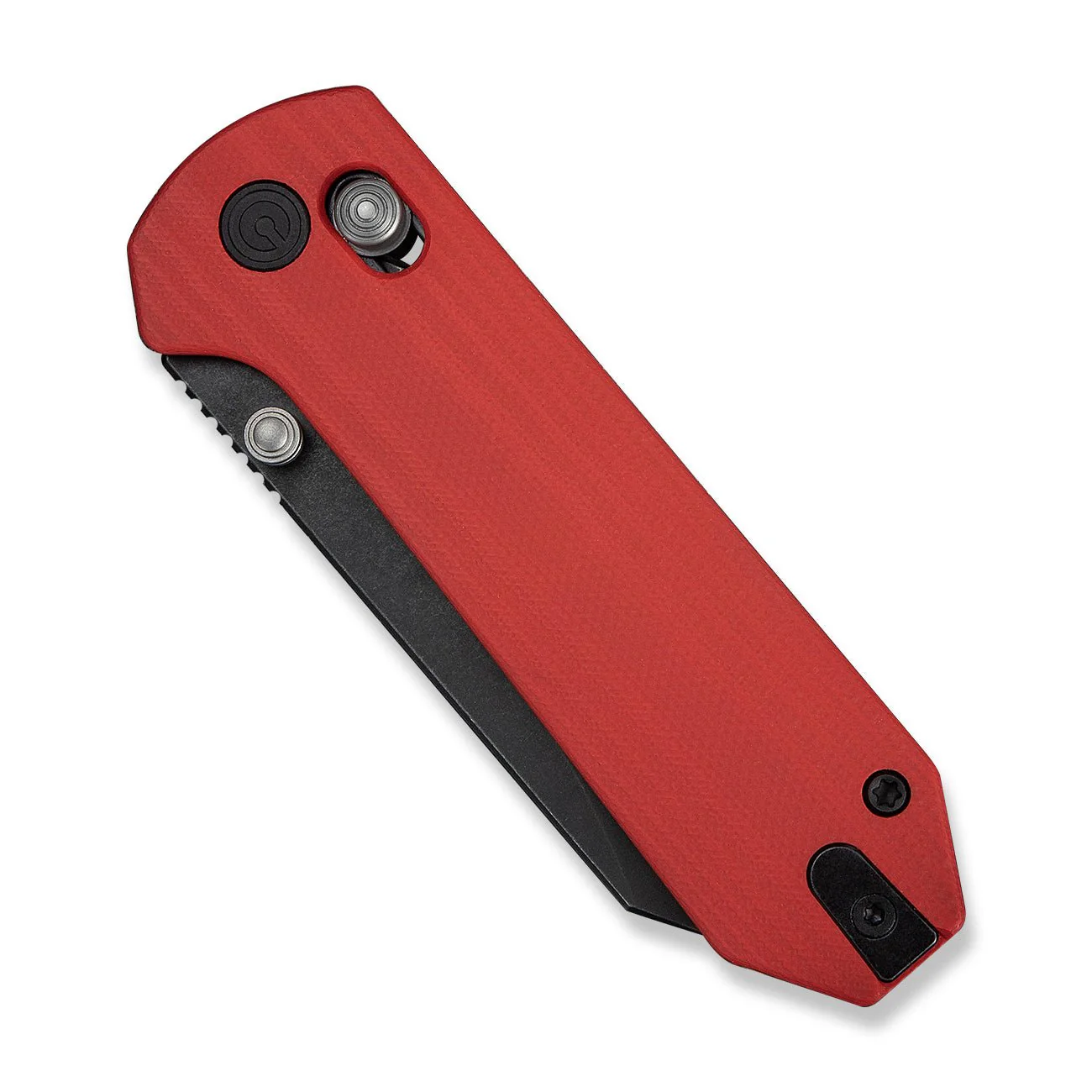 CIVIVI Yonder Thumb Stud & Crossbar Lock Knife Red G10 Handle (2.88" Black Stonewashed 14C28N Blade) C23073-2 - Image 12