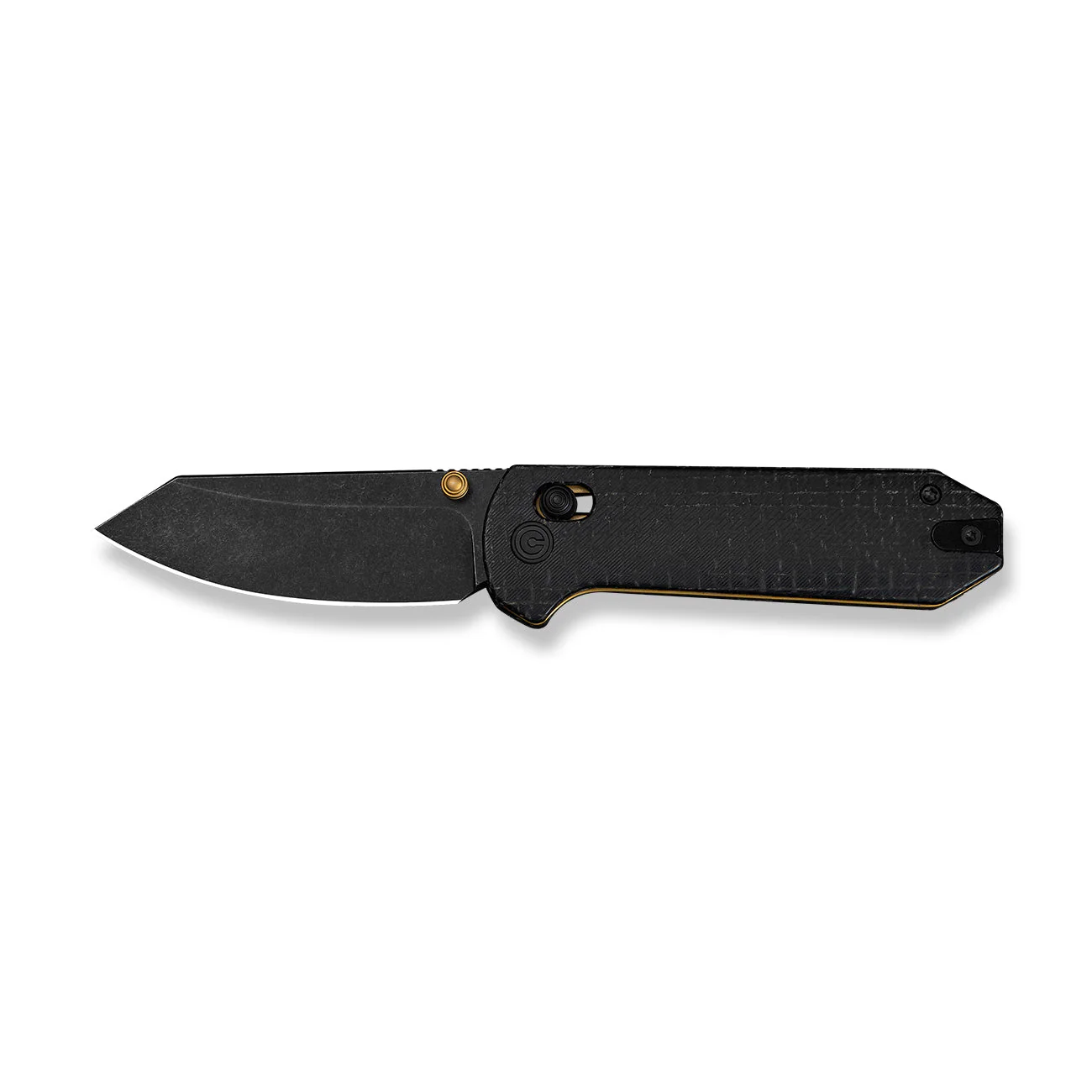 CIVIVI Yonder Thumb Stud & Crossbar Lock Knife Black Burlap Micarta Handle (2.88" Black Stonewashed 14C28N Blade) C23073B-2 - Image 10