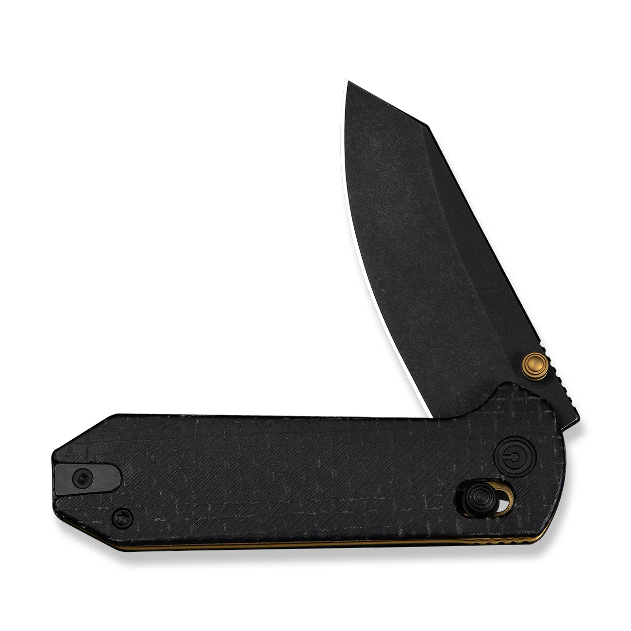 CIVIVI Yonder Thumb Stud & Crossbar Lock Knife Black Burlap Micarta Handle (2.88" Black Stonewashed 14C28N Blade) C23073B-2 - Image 11
